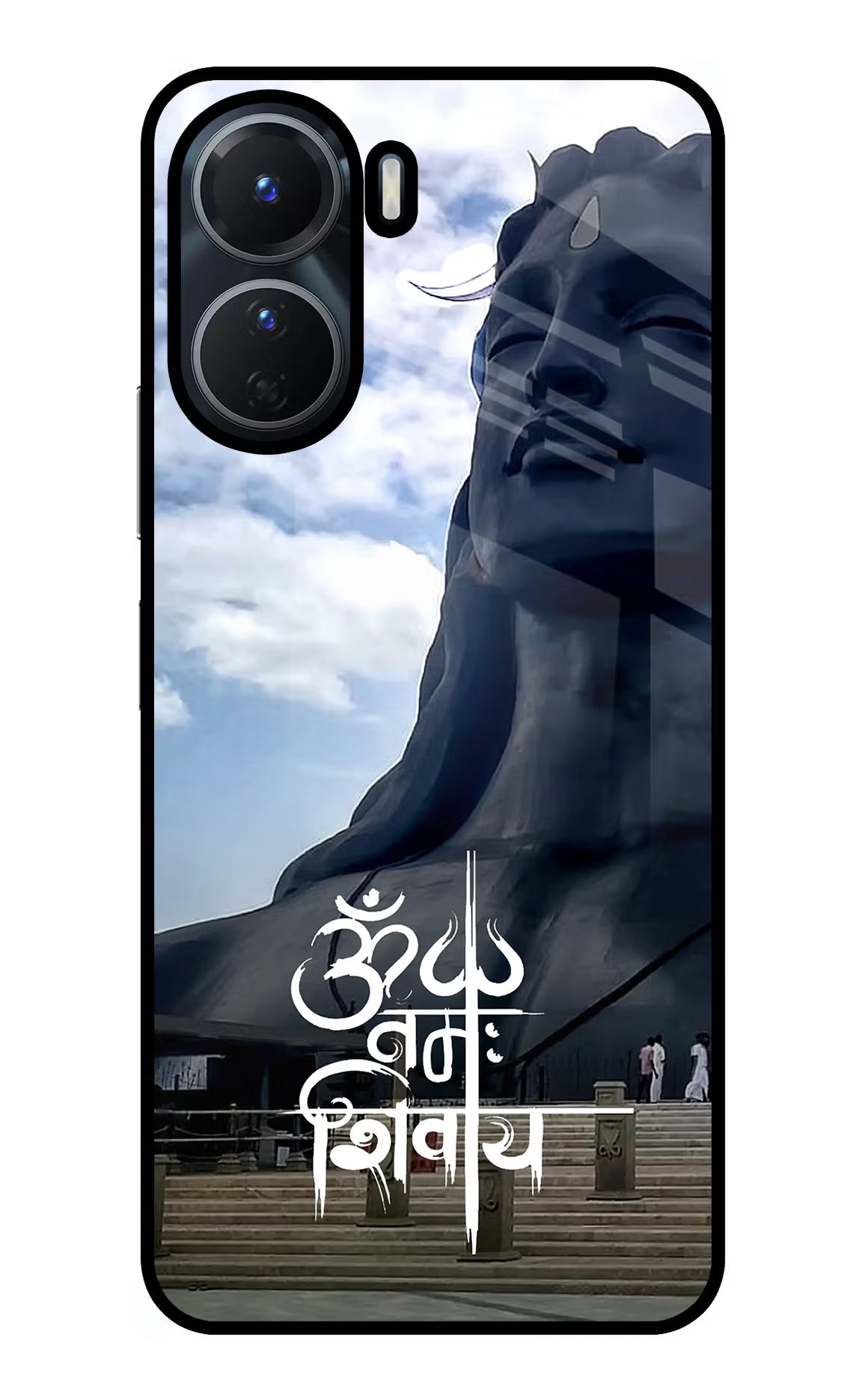 Om Namah Shivay Vivo T2x 5G Glass Case - Om Namah Shivay Vivo T2x 5G Glass Case Om Namah Shivay Vivo T2x 5G Glass Case