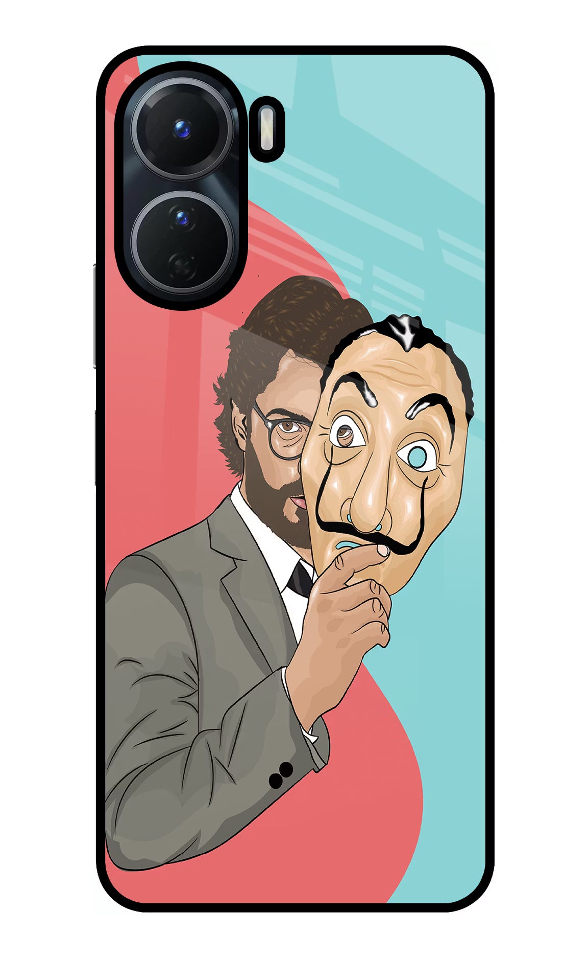 Professor Vivo T2x 5G Glass Case - Professor Vivo T2x 5G Glass Case Professor Vivo T2x 5G Glass Case