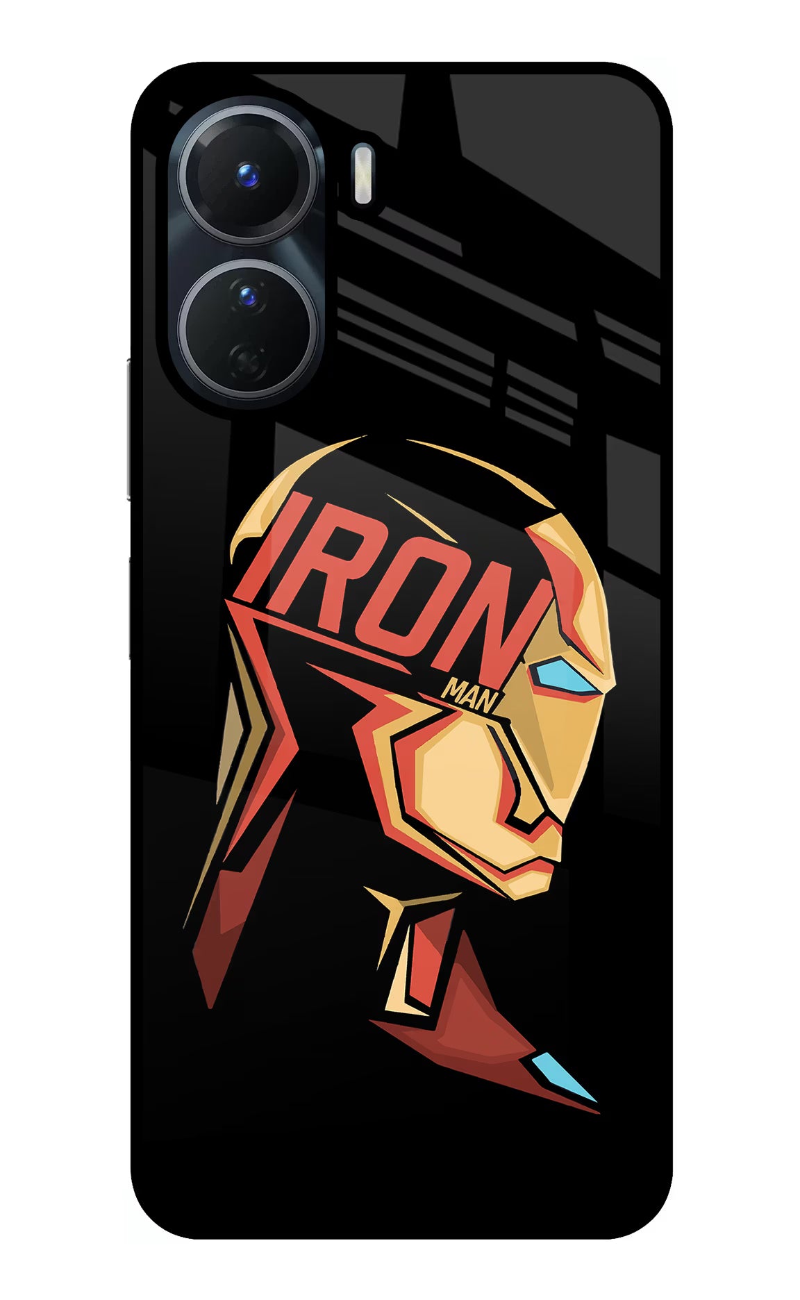 IronMan Vivo T2x 5G Glass Case - IronMan Vivo T2x 5G Glass Case IronMan Vivo T2x 5G Glass Case