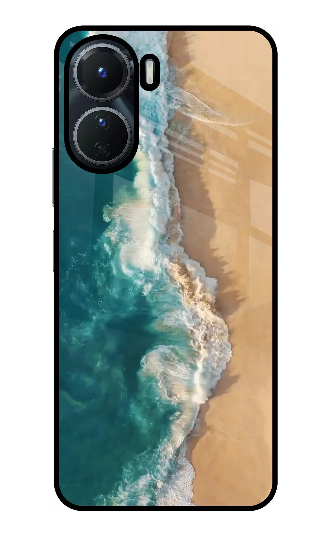 Ocean Beach Vivo T2x 5G Glass Case - Ocean Beach Vivo T2x 5G Glass Case Ocean Beach Vivo T2x 5G Glass Case