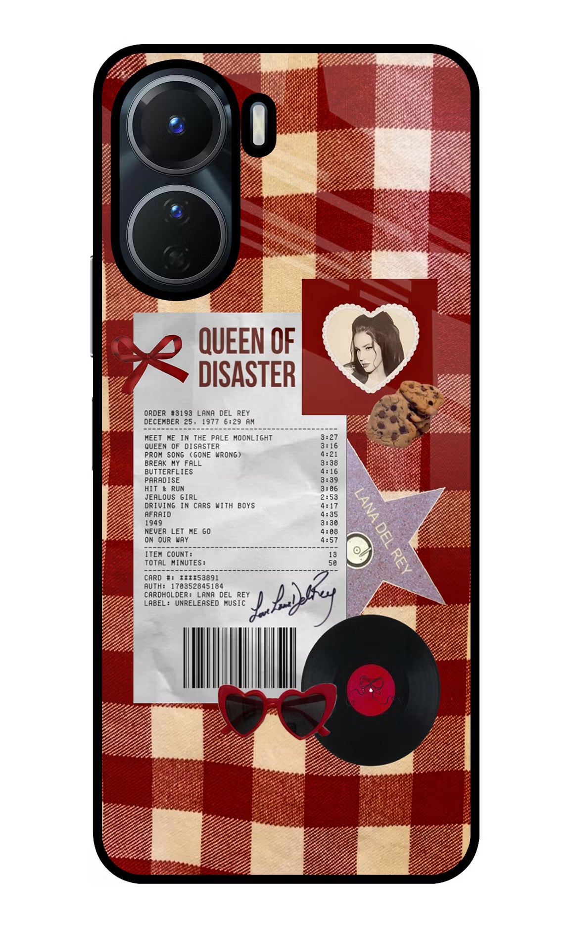 Queen of Disaster Vivo T2x 5G Glass Case - Queen of Disaster Vivo T2x 5G Glass Case Queen of Disaster Vivo T2x 5G Glass Case