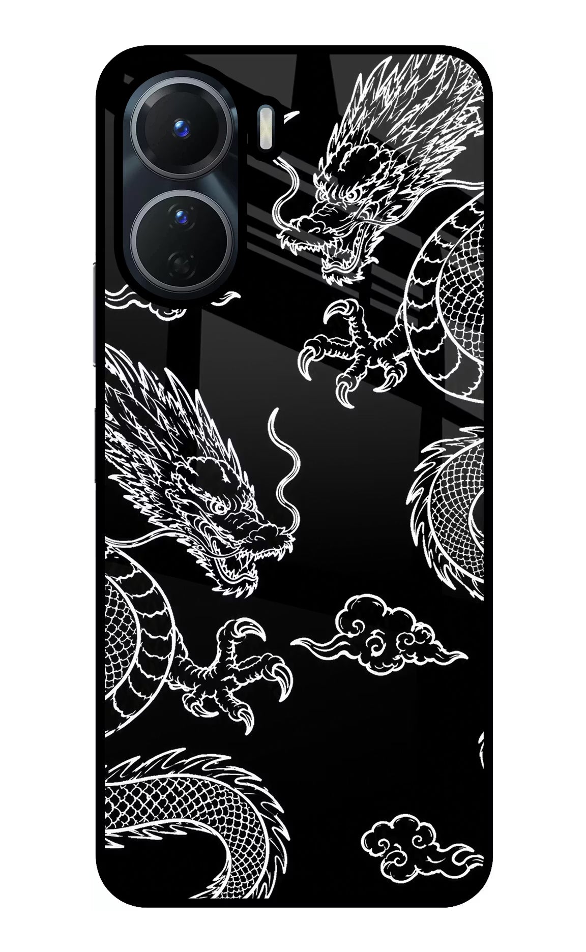 Twin Dragons Vivo T2x 5G Glass Case - Twin Dragons Vivo T2x 5G Glass Case Twin Dragons Vivo T2x 5G Glass Case