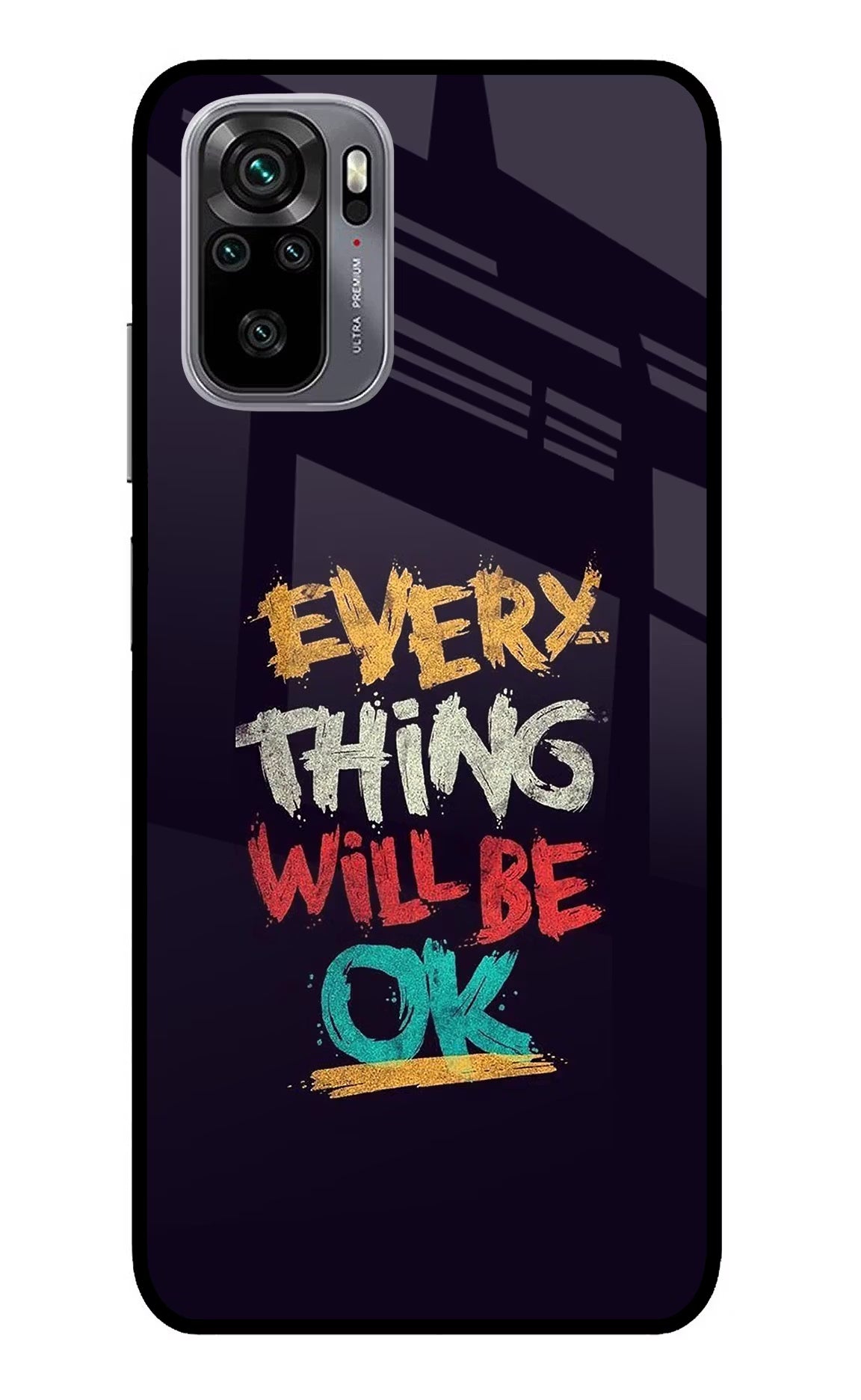 Everything Will Be Ok Redmi Note 11 SE Glass Case - Everything Will Be Ok Redmi Note 11 SE Glass Case Everything Will Be Ok Redmi Note 11 SE Glass Case