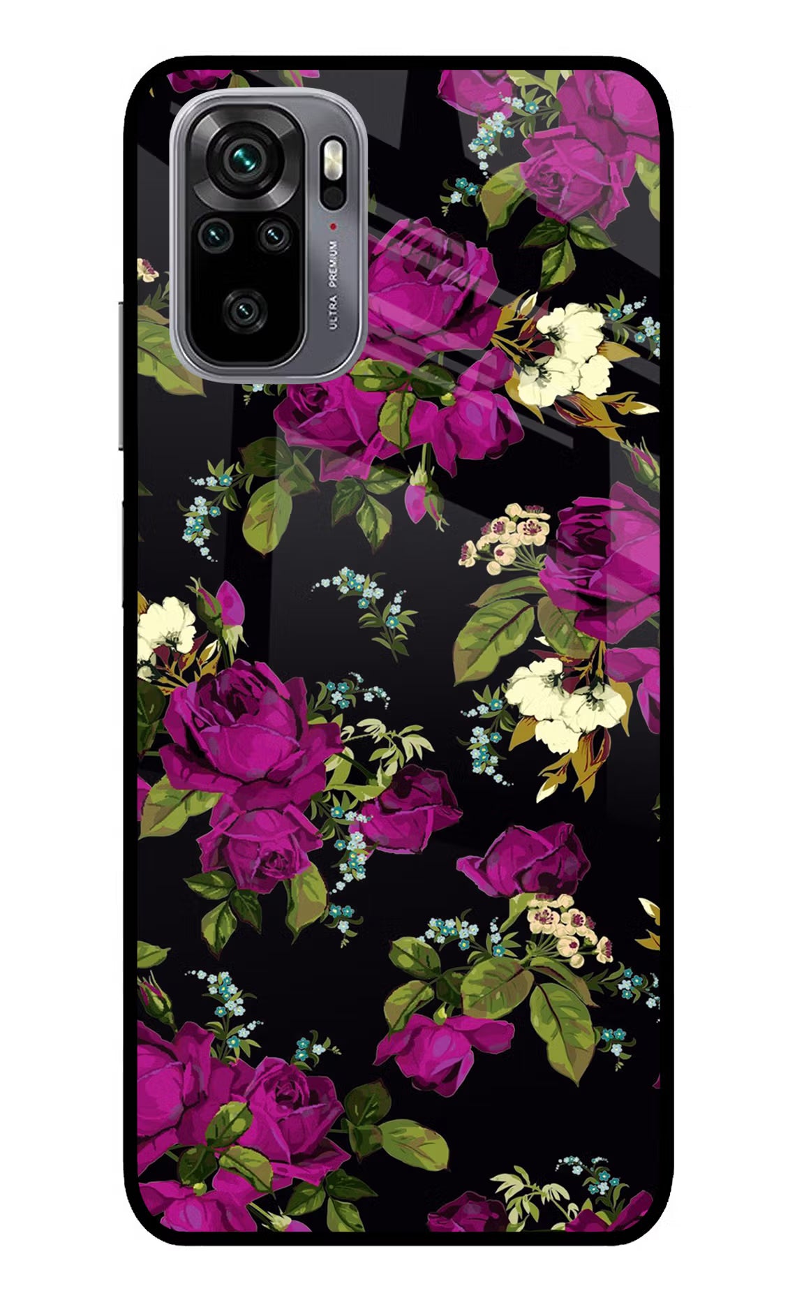 Flowers Redmi Note 11 SE Glass Case - Flowers Redmi Note 11 SE Glass Case Flowers Redmi Note 11 SE Glass Case