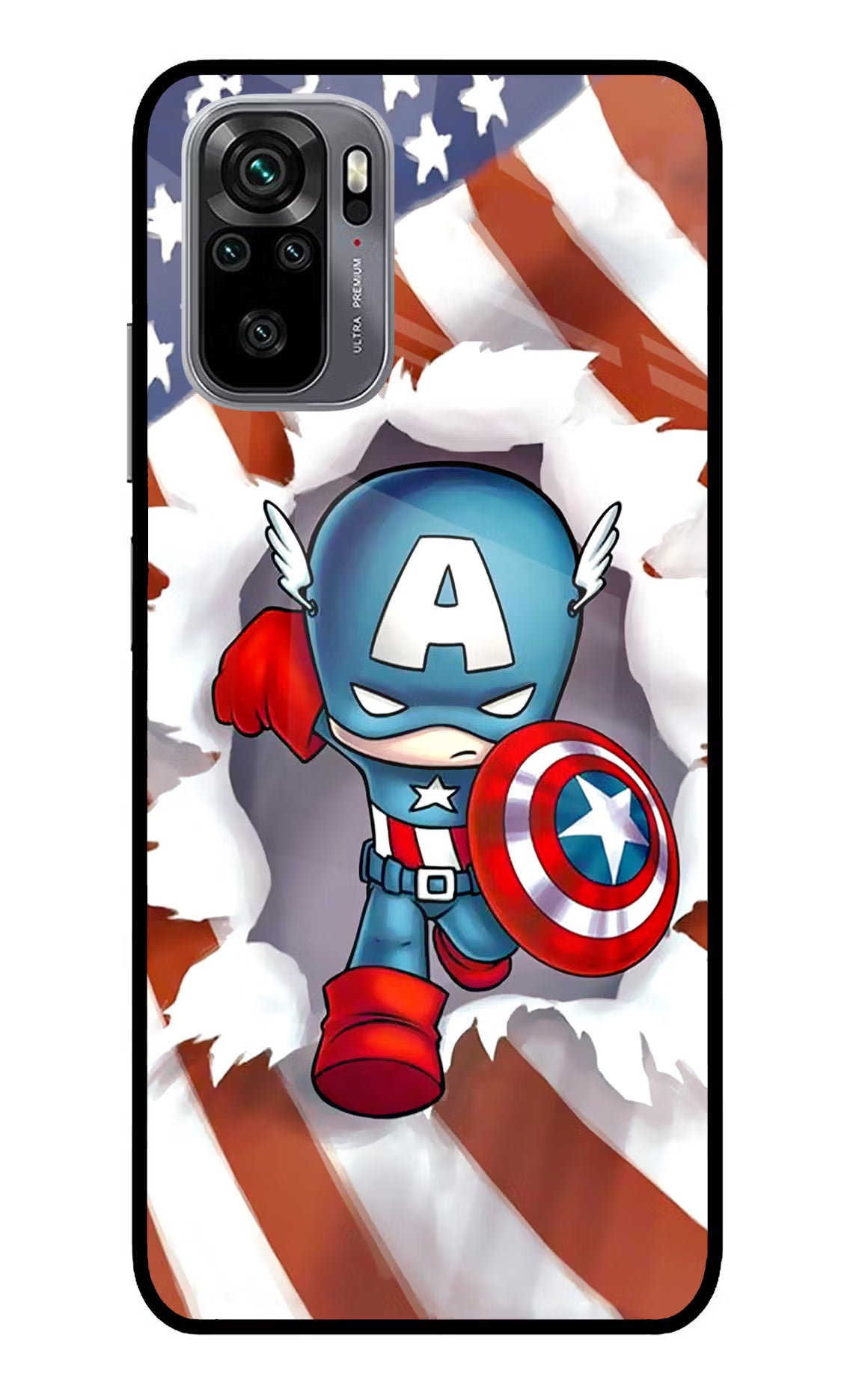 Captain America Redmi Note 11 SE Glass Case - Captain America Redmi Note 11 SE Glass Case Captain America Redmi Note 11 SE Glass Case