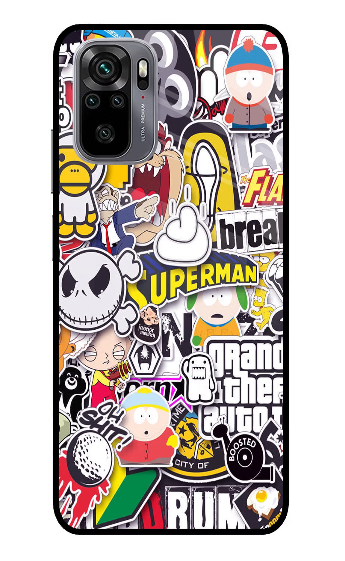 Sticker Bomb Redmi Note 11 SE Glass Case - Sticker Bomb Redmi Note 11 SE Glass Case Sticker Bomb Redmi Note 11 SE Glass Case