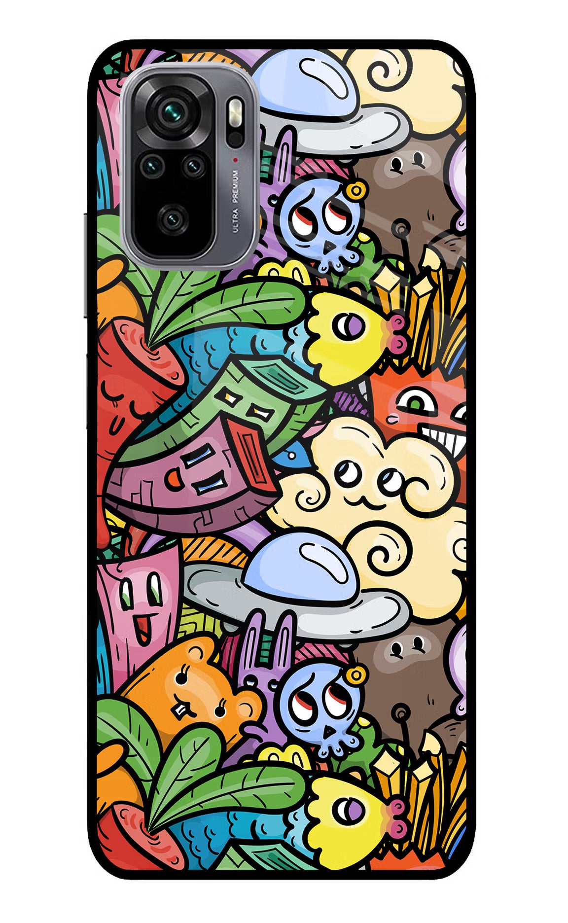 Veggie Doodle Redmi Note 11 SE Glass Case - Veggie Doodle Redmi Note 11 SE Glass Case Veggie Doodle Redmi Note 11 SE Glass Case