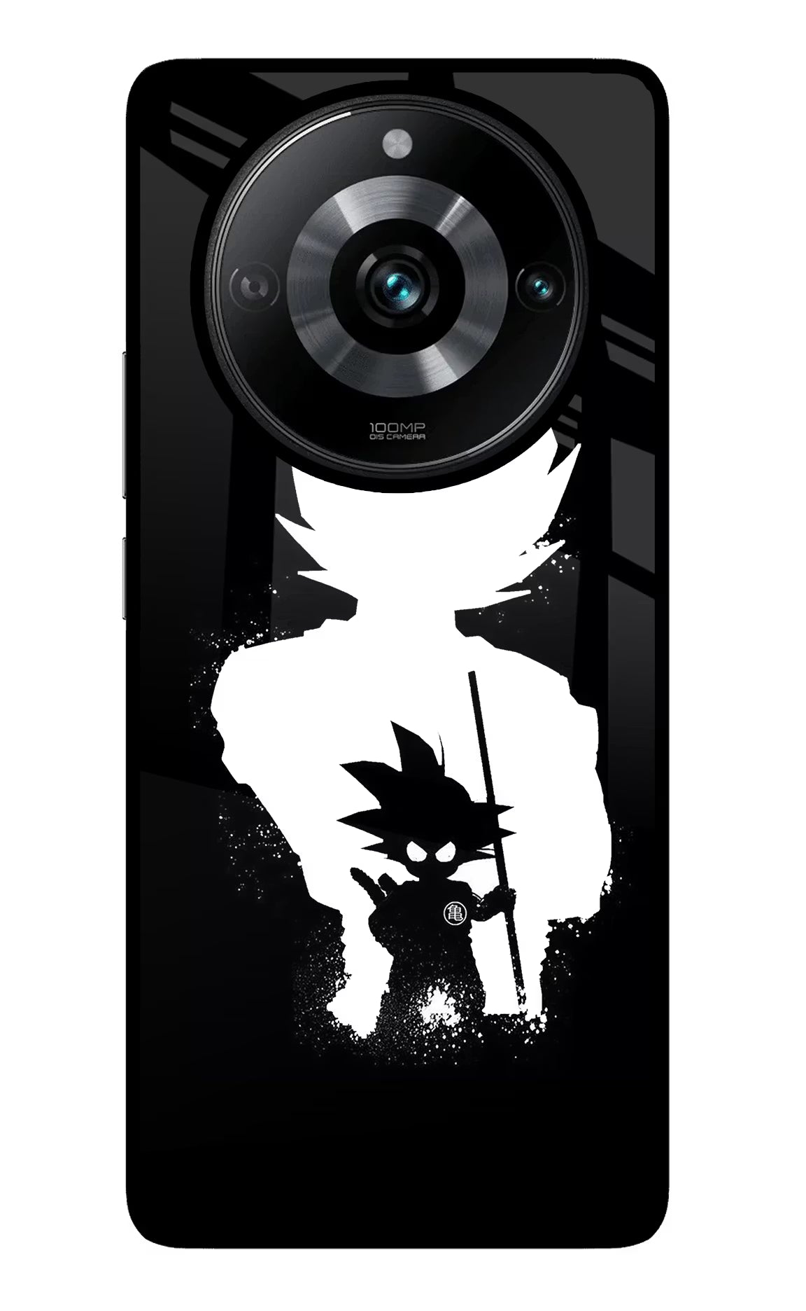 Goku Shadow Realme Narzo 60 Pro Glass Case - Goku Shadow Realme Narzo 60 Pro Glass Case Goku Shadow Realme Narzo 60 Pro Glass Case