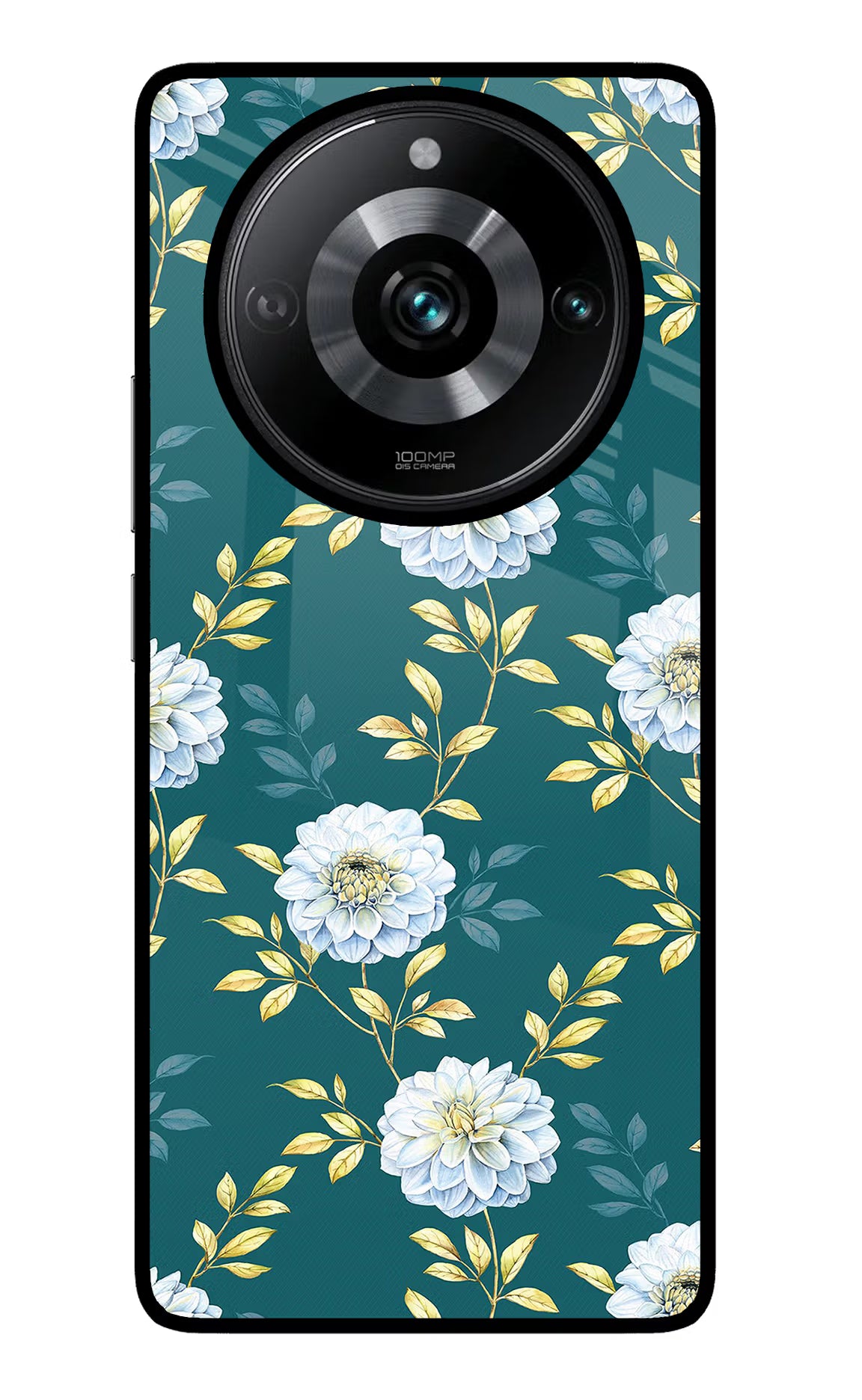 Flowers Realme Narzo 60 Pro Glass Case - Flowers Realme Narzo 60 Pro Glass Case Flowers Realme Narzo 60 Pro Glass Case
