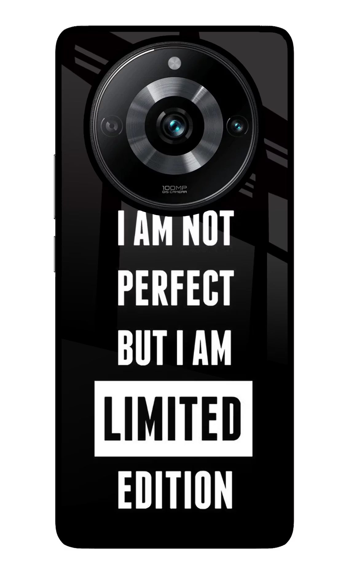 I Am Not Perfect But I Am Limited Edition Realme Narzo 60 Pro Glass Case - I Am Not Perfect But I Am Limited Edition Realme Narzo 60 Pro Glass Case I Am Not Perfect But I Am Limited Edition Realme Narzo 60 Pro Glass Case