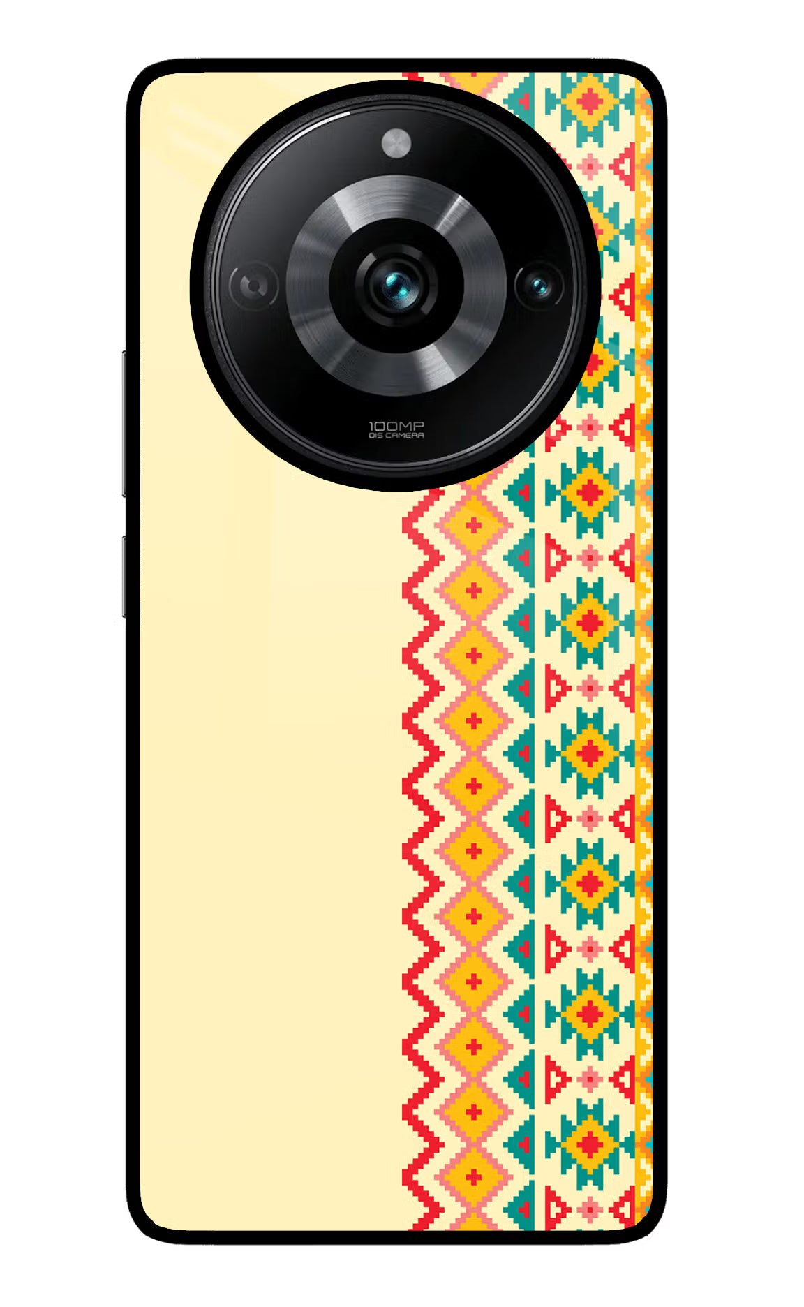 Ethnic Seamless Realme Narzo 60 Pro Glass Case - Ethnic Seamless Realme Narzo 60 Pro Glass Case Ethnic Seamless Realme Narzo 60 Pro Glass Case