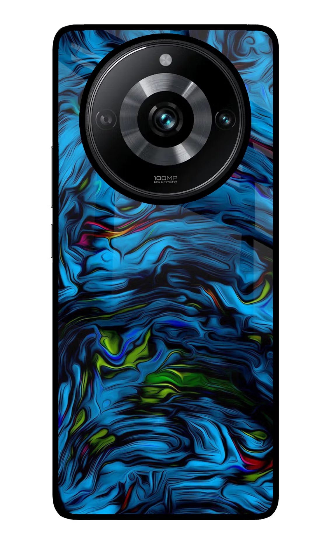 Dark Blue Abstract Realme Narzo 60 Pro Glass Case - Dark Blue Abstract Realme Narzo 60 Pro Glass Case Dark Blue Abstract Realme Narzo 60 Pro Glass Case