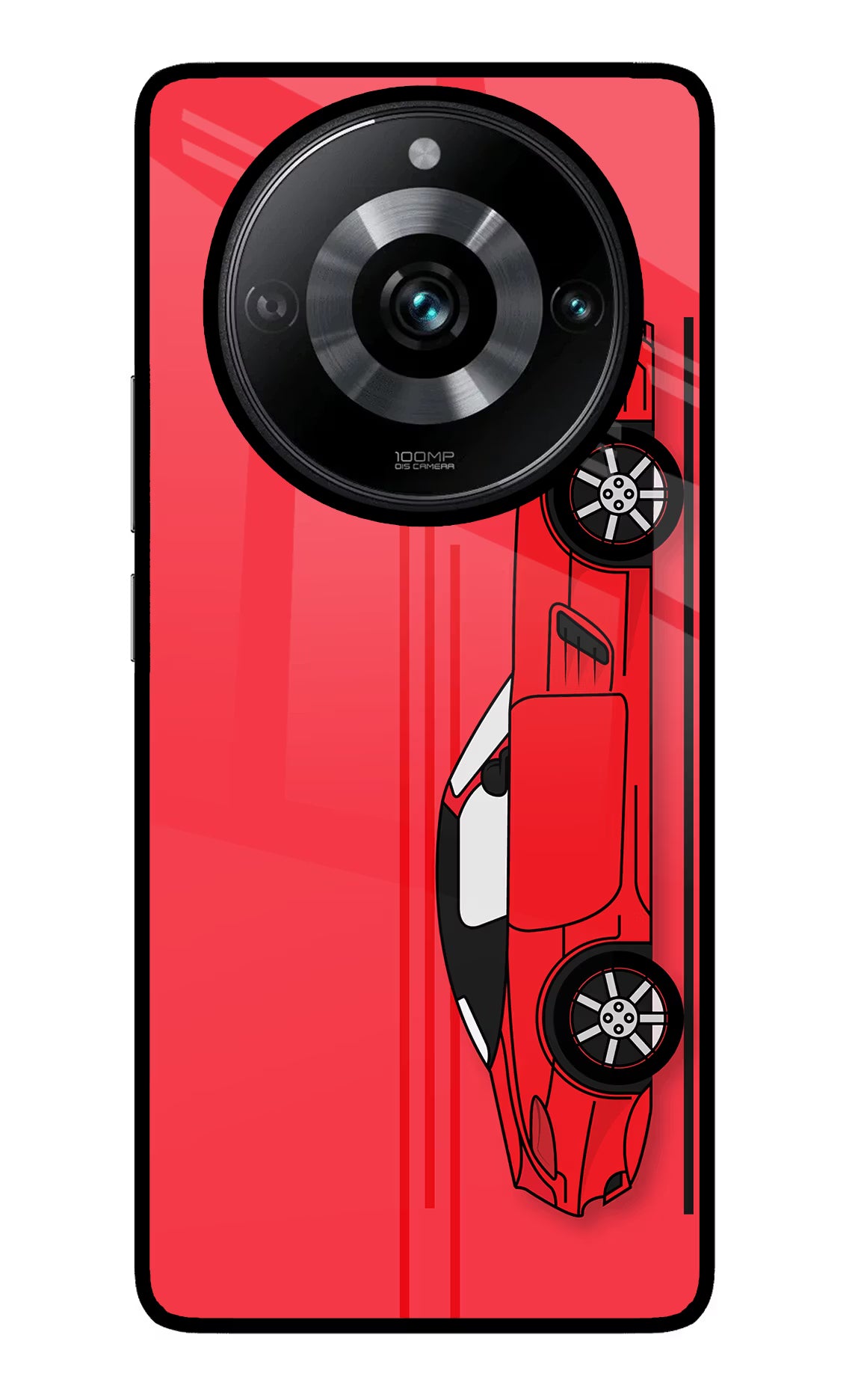 Red Velocity Realme Narzo 60 Pro Glass Case - Red Velocity Realme Narzo 60 Pro Glass Case Red Velocity Realme Narzo 60 Pro Glass Case