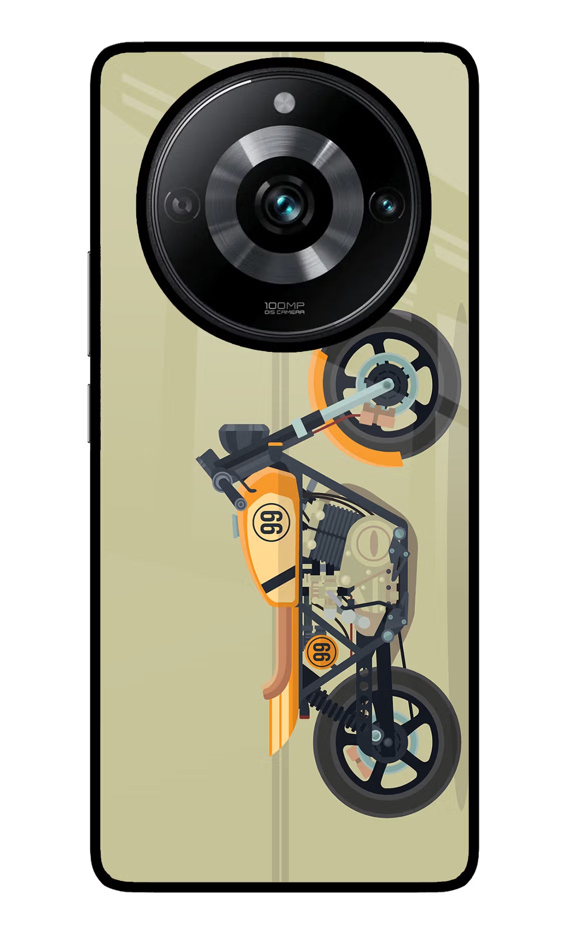 Vertical Speedster Realme Narzo 60 Pro Glass Case - Vertical Speedster Realme Narzo 60 Pro Glass Case Vertical Speedster Realme Narzo 60 Pro Glass Case