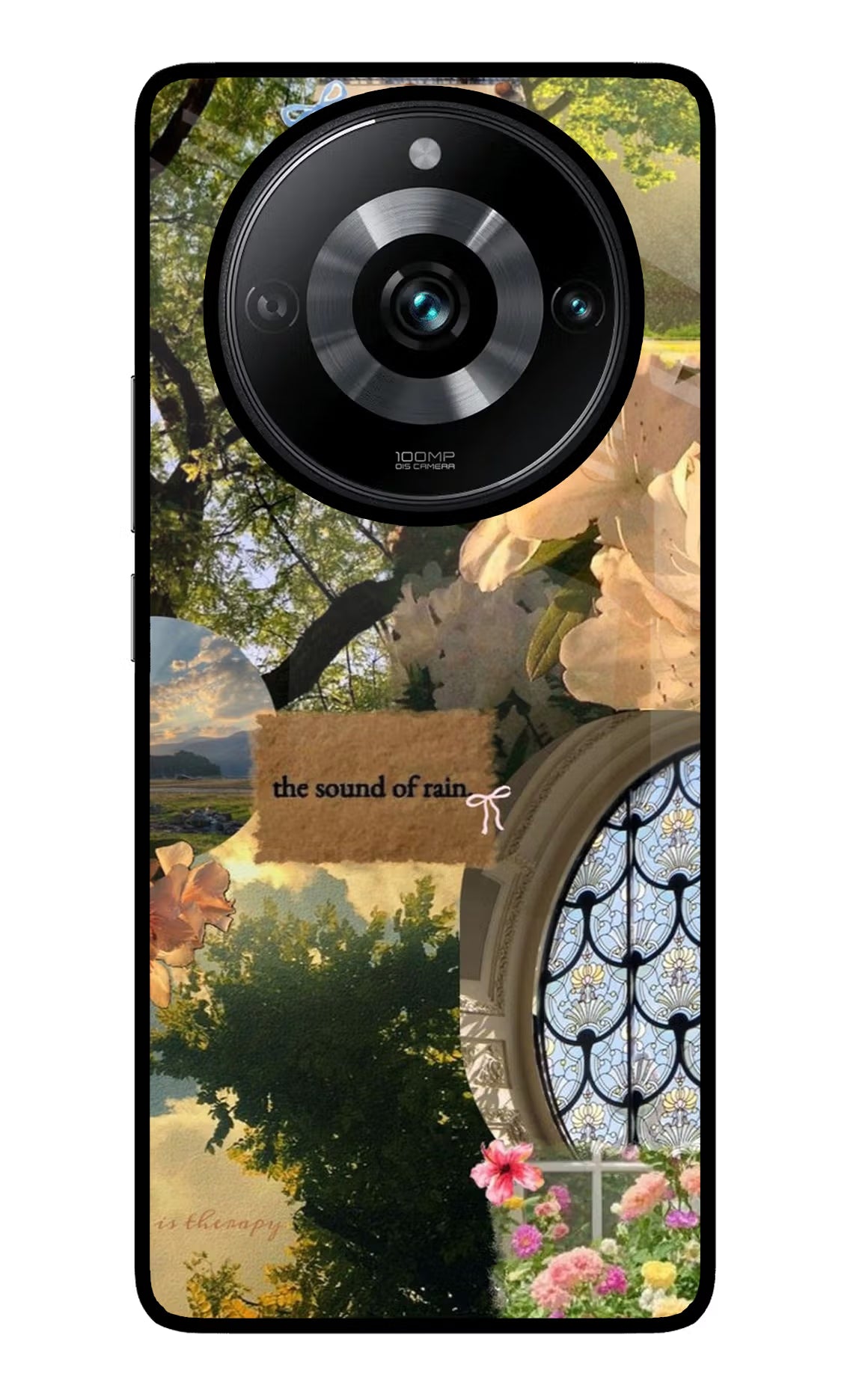 Rain Realme Narzo 60 Pro Glass Case - Rain Realme Narzo 60 Pro Glass Case Rain Realme Narzo 60 Pro Glass Case