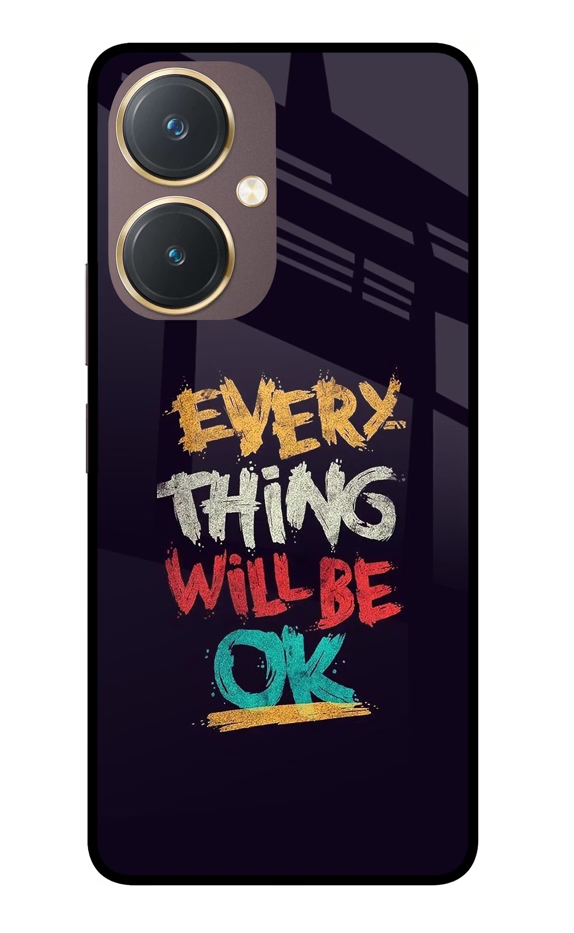 Everything Will Be Ok Vivo Y27 Glass Case - Everything Will Be Ok Vivo Y27 Glass Case Everything Will Be Ok Vivo Y27 Glass Case