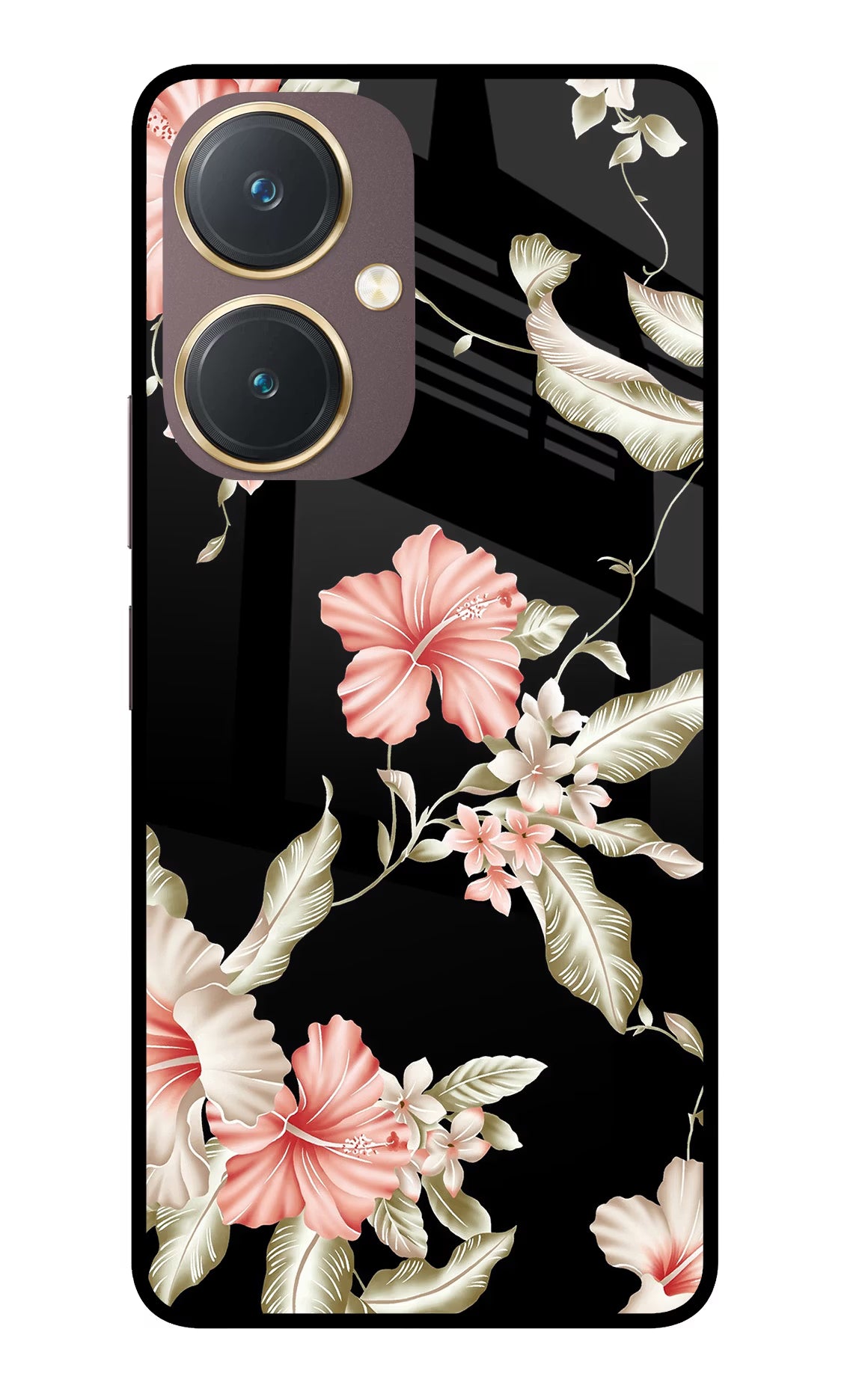 Flowers Vivo Y27 Glass Case - Flowers Vivo Y27 Glass Case Flowers Vivo Y27 Glass Case