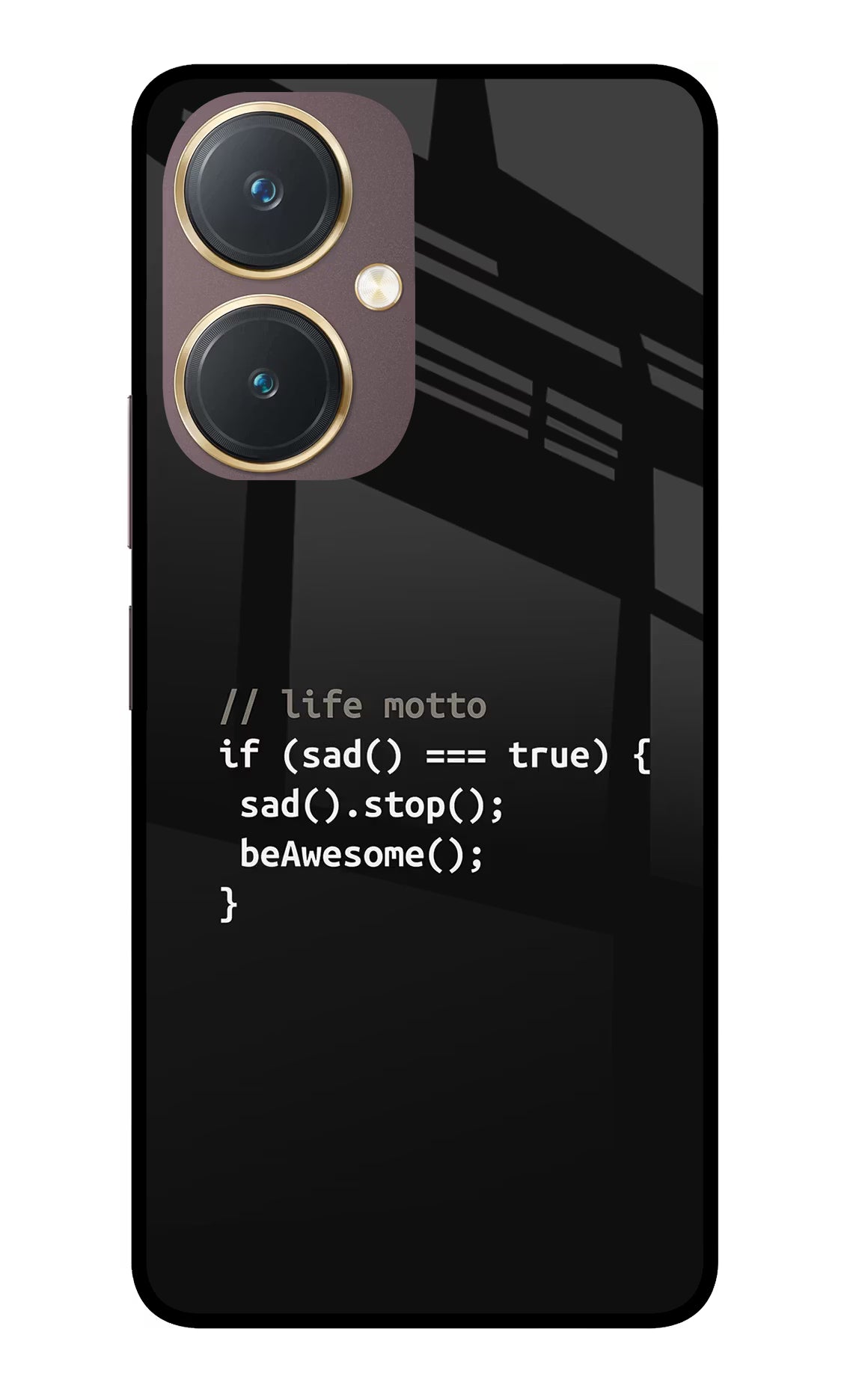 Life Motto Code Vivo Y27 Glass Case - Life Motto Code Vivo Y27 Glass Case Life Motto Code Vivo Y27 Glass Case