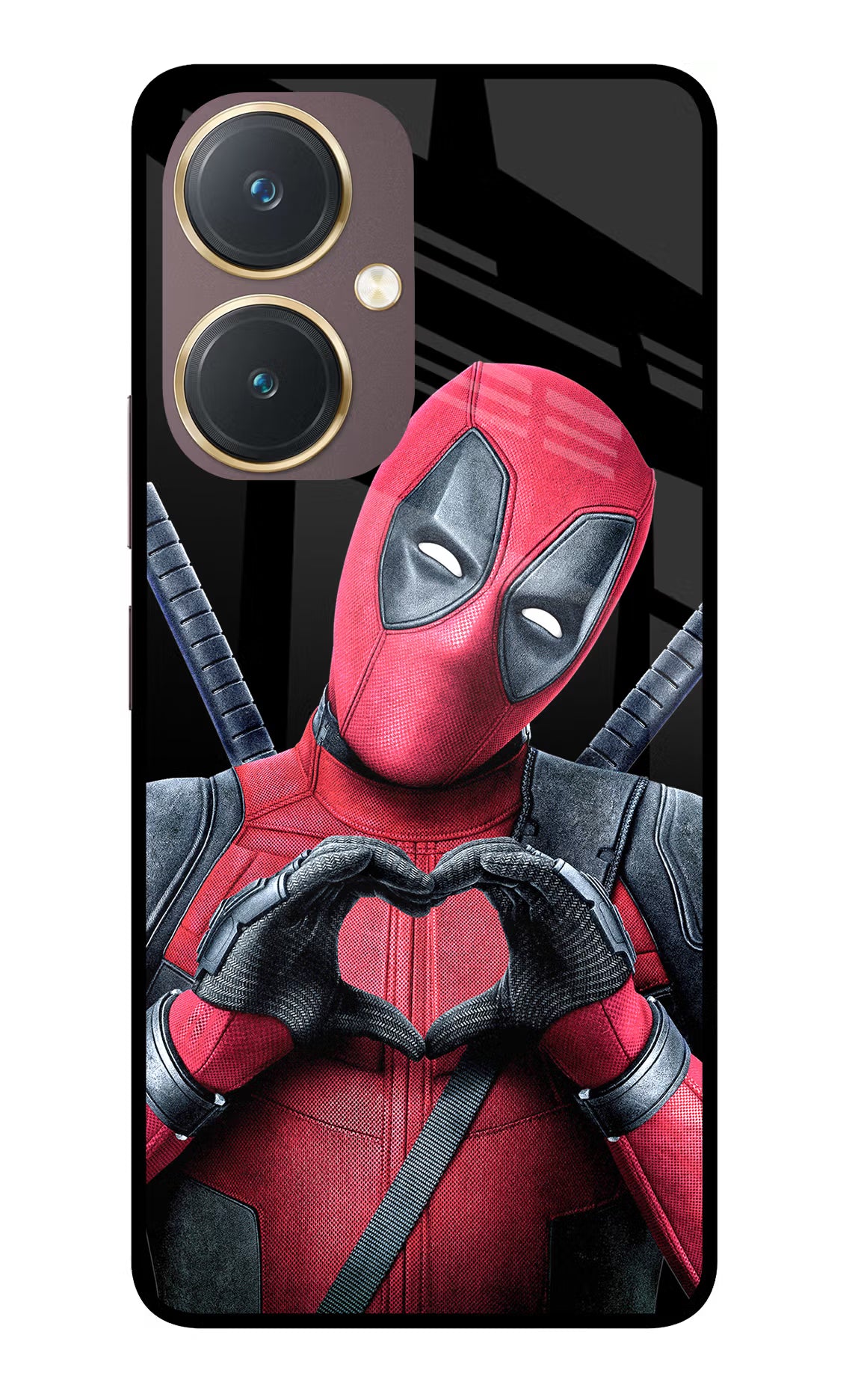 Deadpool Vivo Y27 Glass Case - Deadpool Vivo Y27 Glass Case Deadpool Vivo Y27 Glass Case