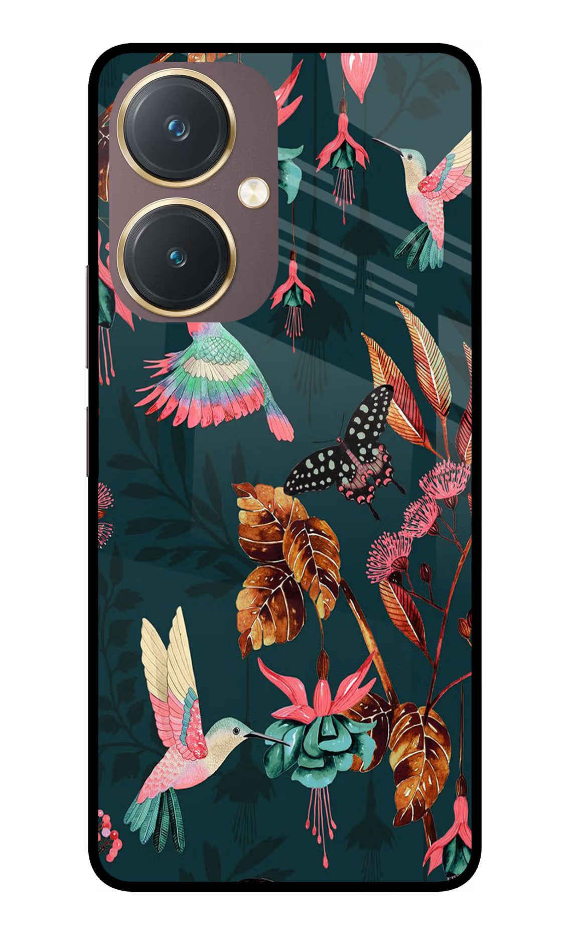 Birds Vivo Y27 Glass Case - Birds Vivo Y27 Glass Case Birds Vivo Y27 Glass Case