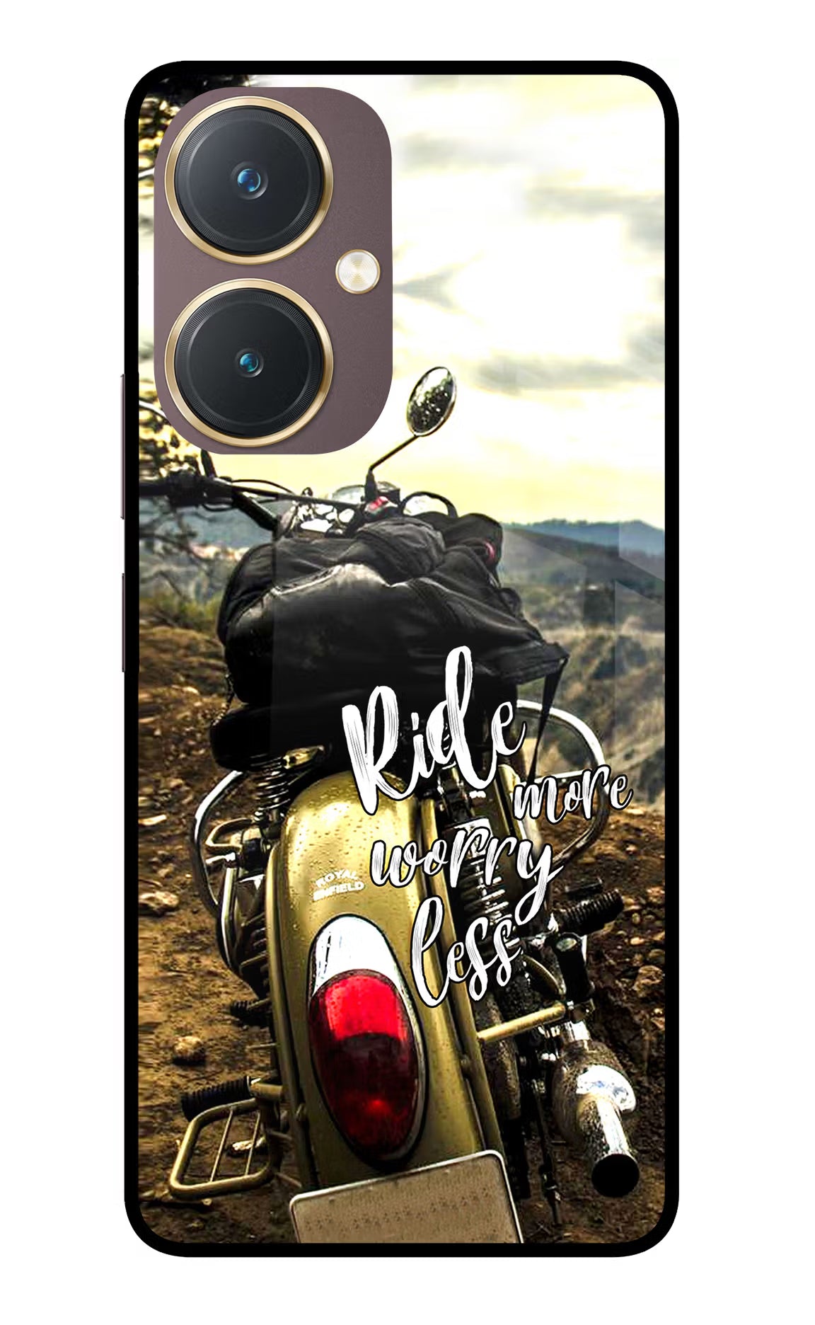 Ride More Worry Less Vivo Y27 Glass Case - Ride More Worry Less Vivo Y27 Glass Case Ride More Worry Less Vivo Y27 Glass Case