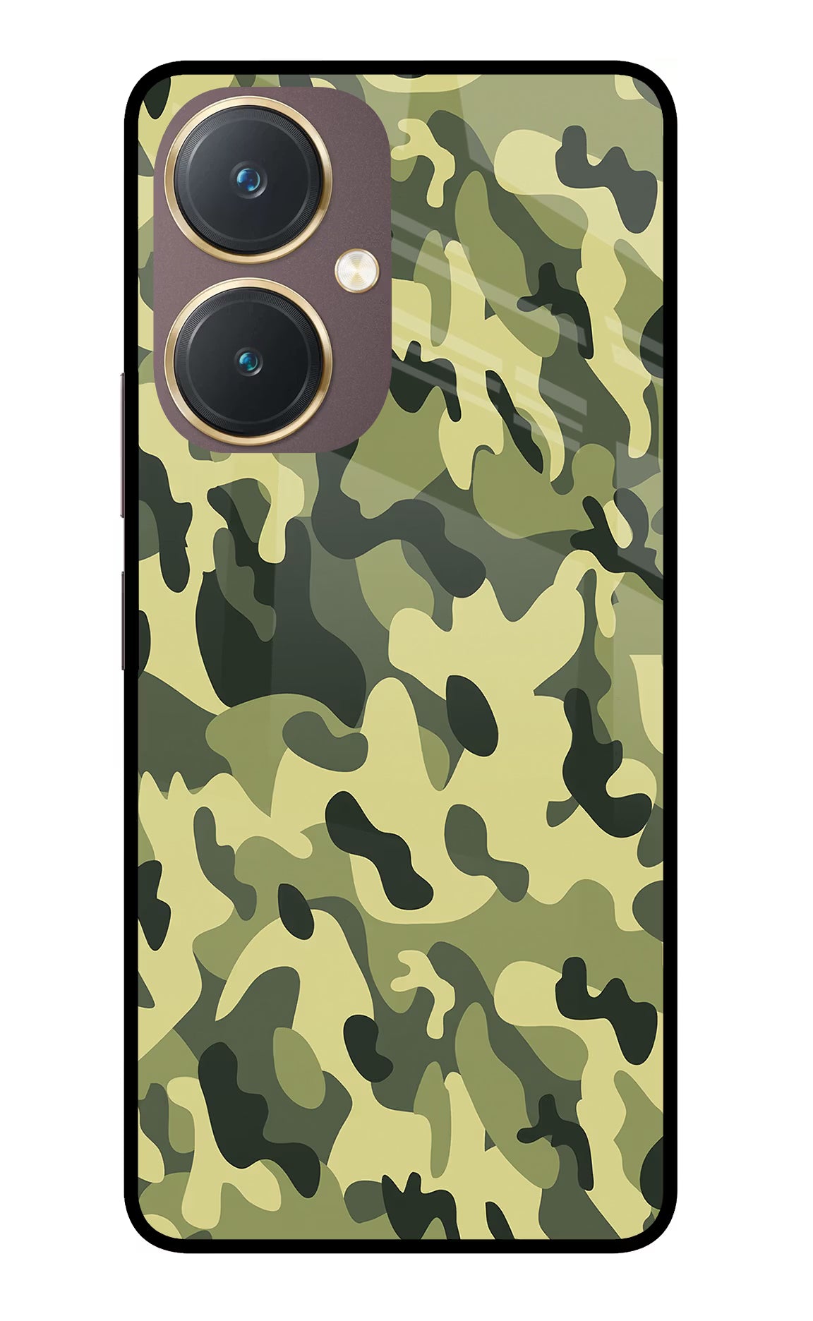 Camouflage Vivo Y27 Glass Case - Camouflage Vivo Y27 Glass Case Camouflage Vivo Y27 Glass Case
