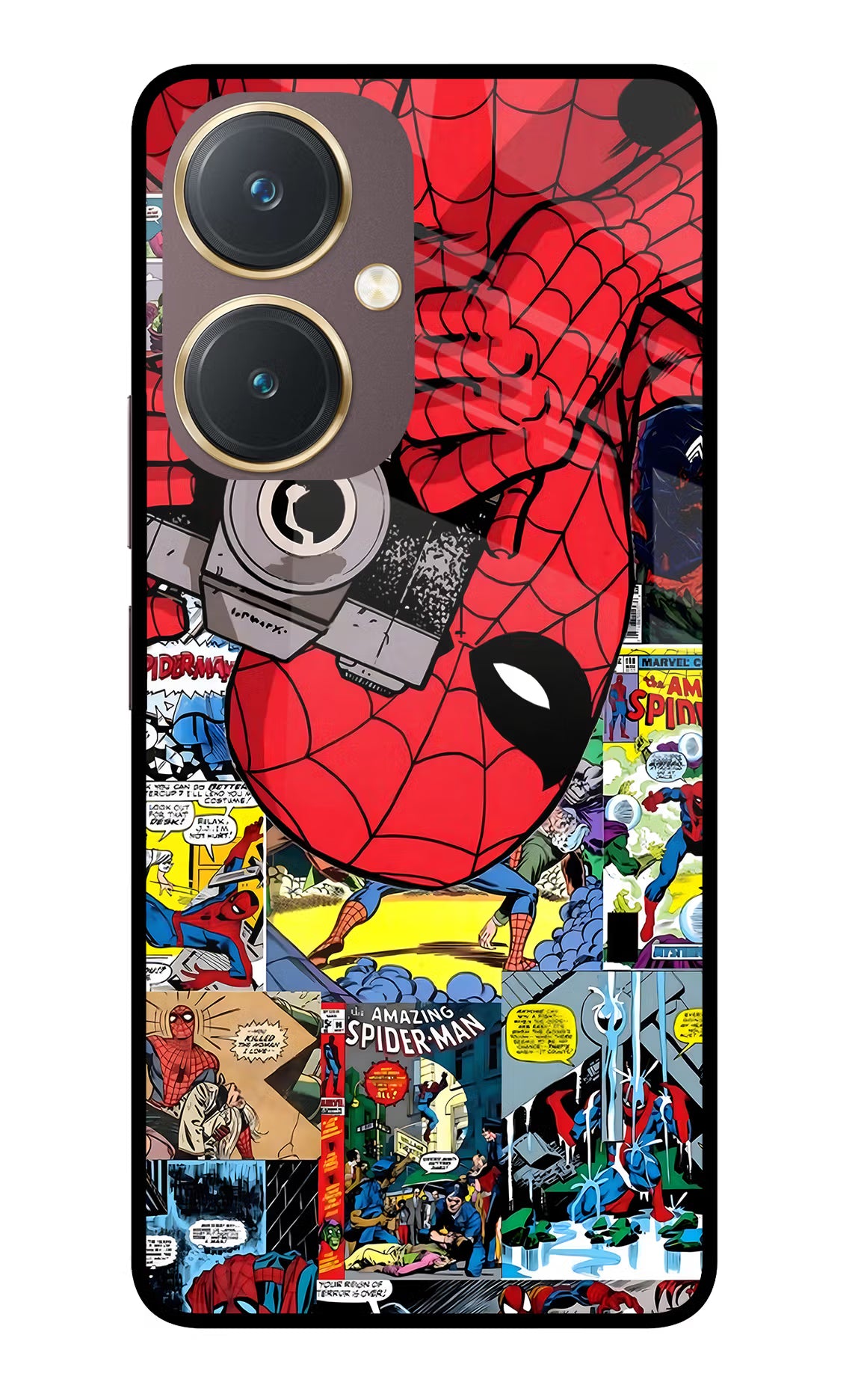 Spider Man Vivo Y27 Glass Case - Spider Man Vivo Y27 Glass Case Spider Man Vivo Y27 Glass Case