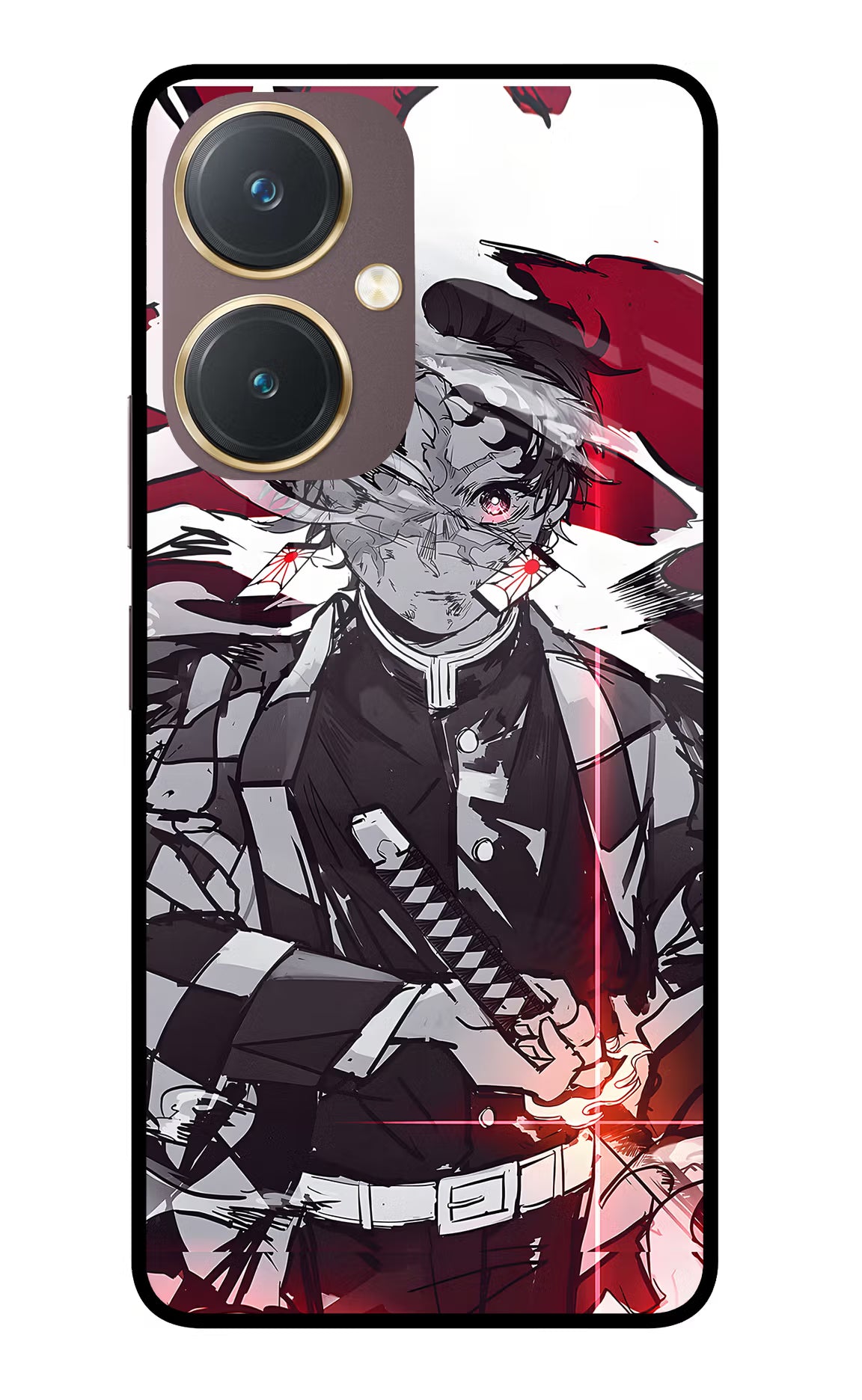 Demon Slayer Vivo Y27 Glass Case - Demon Slayer Vivo Y27 Glass Case Demon Slayer Vivo Y27 Glass Case