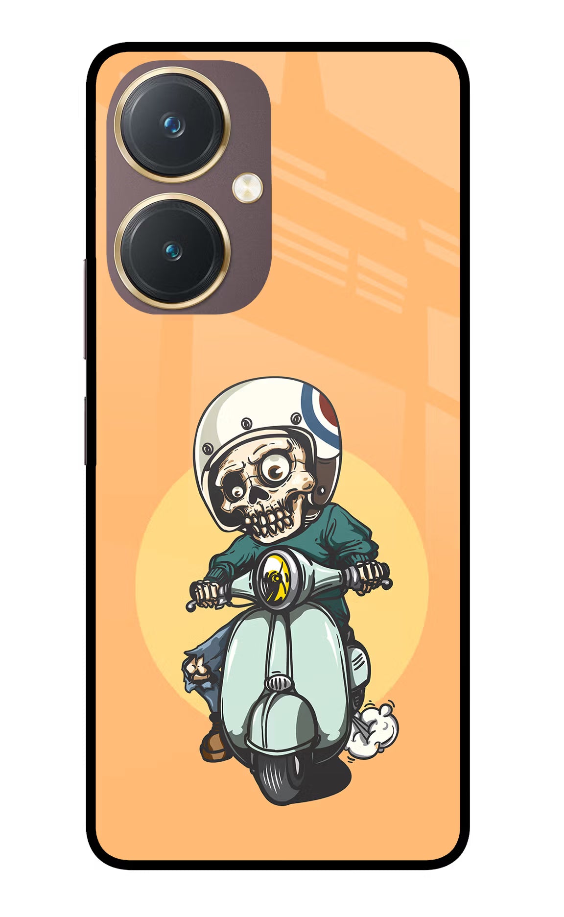 Undead Biker Vivo Y27 Glass Case - Undead Biker Vivo Y27 Glass Case Undead Biker Vivo Y27 Glass Case