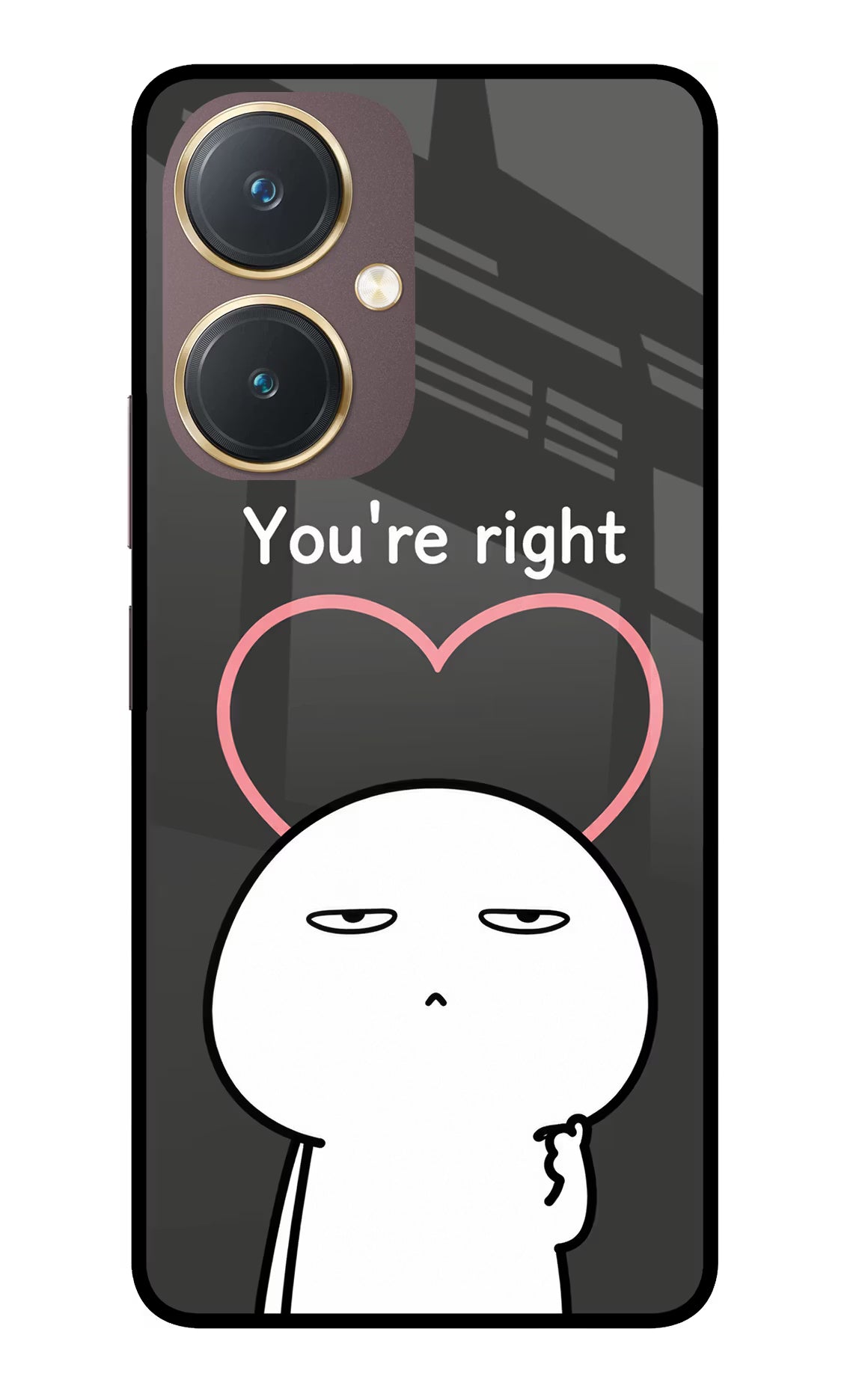 You're Right Vivo Y27 Glass Case - You're Right Vivo Y27 Glass Case You're Right Vivo Y27 Glass Case