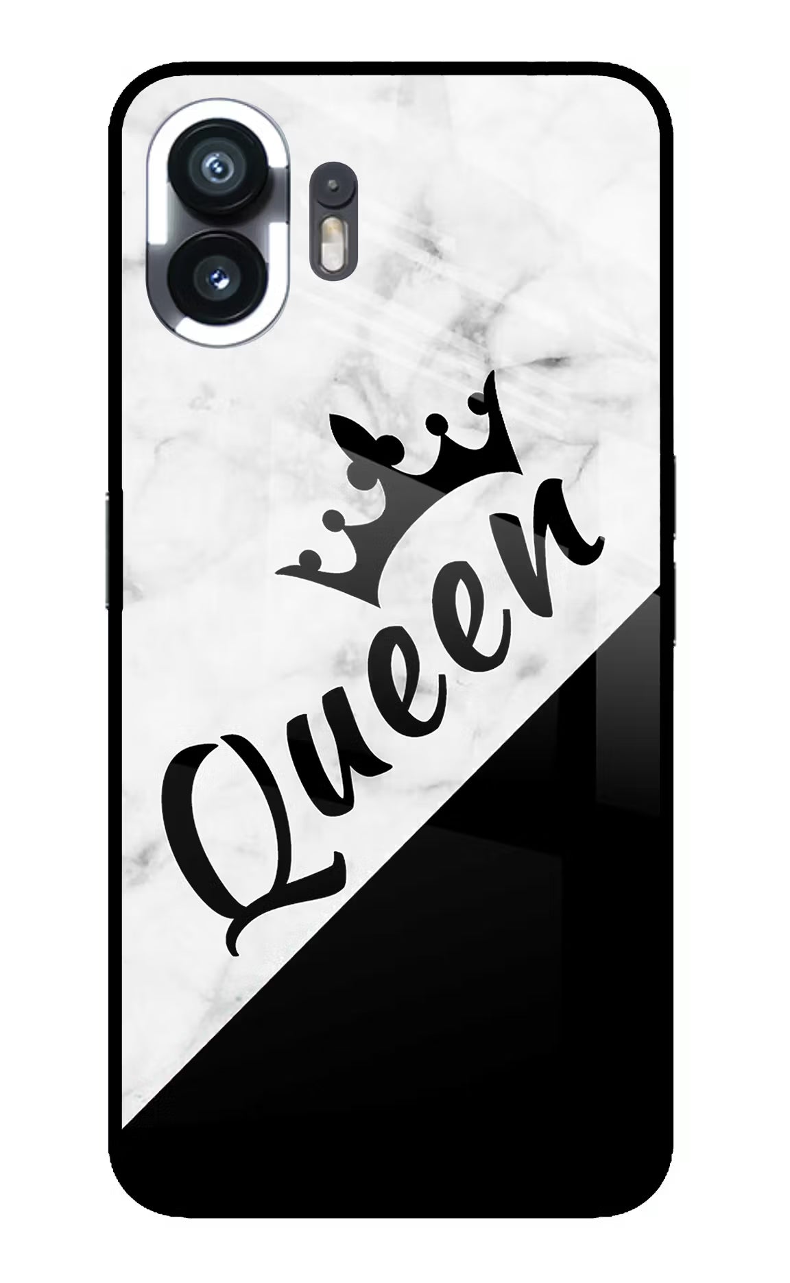 Queen Nothing Phone 2 Back Cover - Queen Nothing Phone 2 Glass Case Back Cover by Casekaro Queen Nothing Phone 2 Glass Case Back Cover by Casekaro