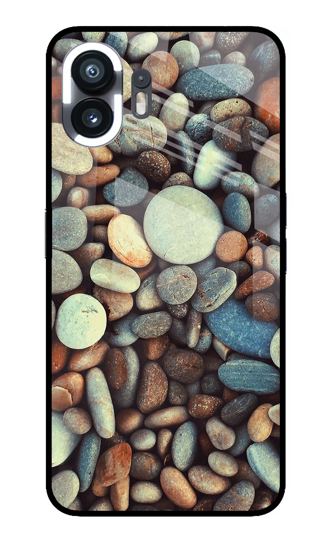 Pebble Nothing Phone 2 Back Cover - Pebble Nothing Phone 2 Glass Case Back Cover by Casekaro Pebble Nothing Phone 2 Glass Case Back Cover by Casekaro