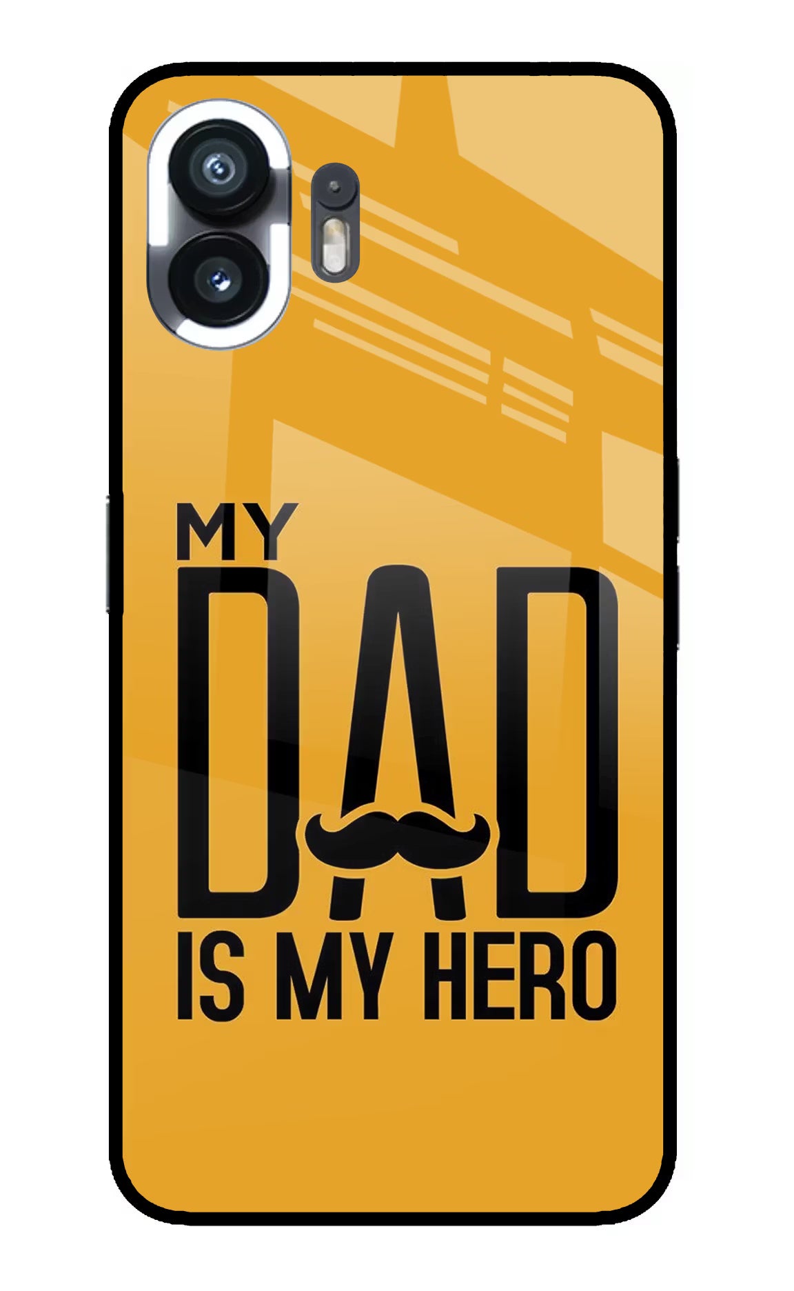 My Dad Is My Hero Nothing Phone 2 Back Cover - My Dad Is My Hero Nothing Phone 2 Glass Case Back Cover by Casekaro My Dad Is My Hero Nothing Phone 2 Glass Case Back Cover by Casekaro