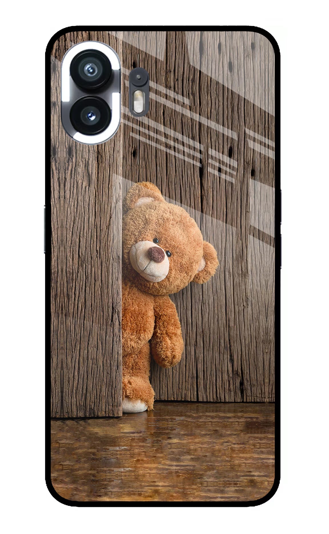 Teddy Wooden Nothing Phone 2 Glass Case - Teddy Wooden Nothing Phone 2 Glass Case Teddy Wooden Nothing Phone 2 Glass Case