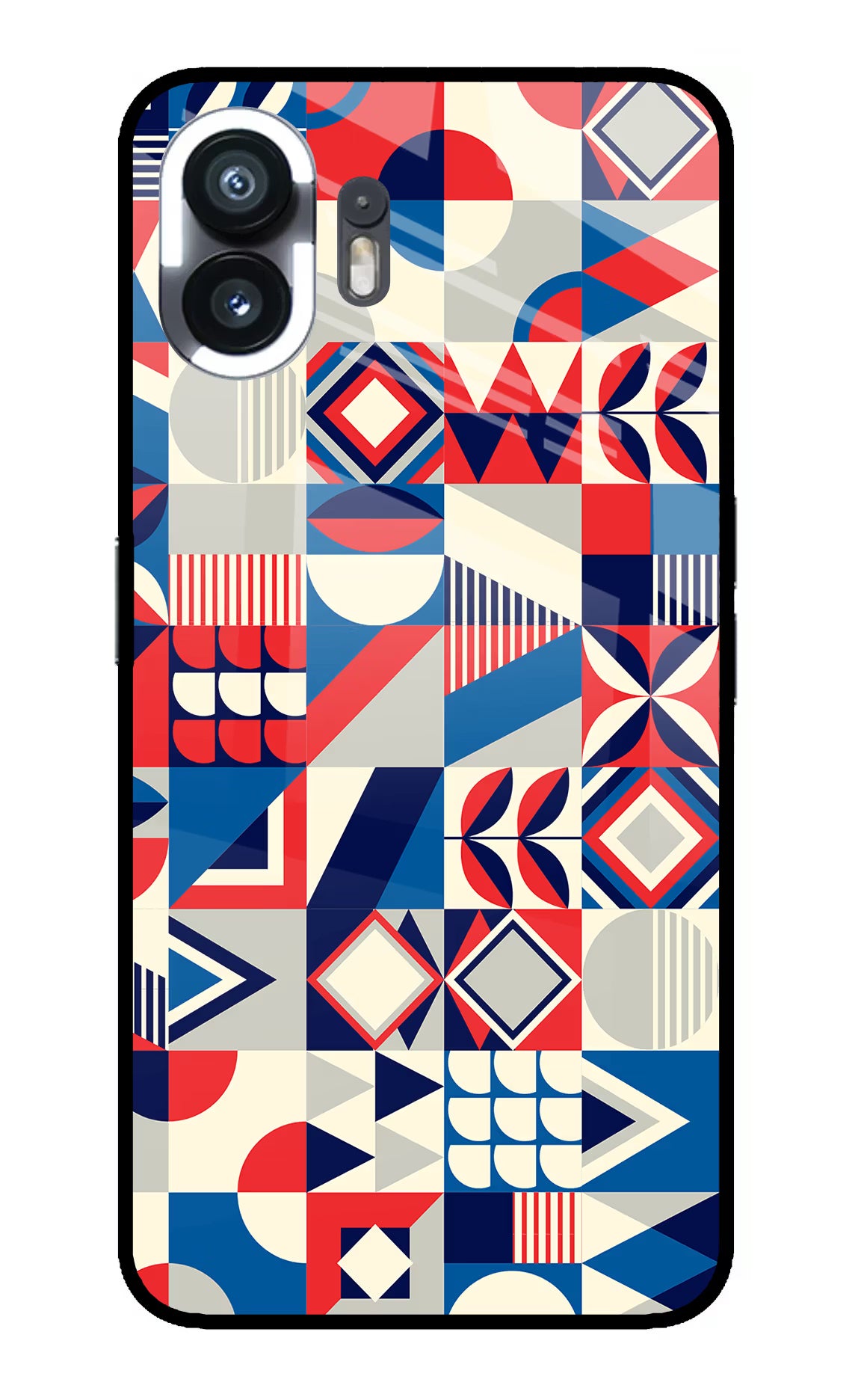 Colorful Pattern Nothing Phone 2 Back Cover - Colorful Pattern Nothing Phone 2 Glass Case Back Cover by Casekaro Colorful Pattern Nothing Phone 2 Glass Case Back Cover by Casekaro