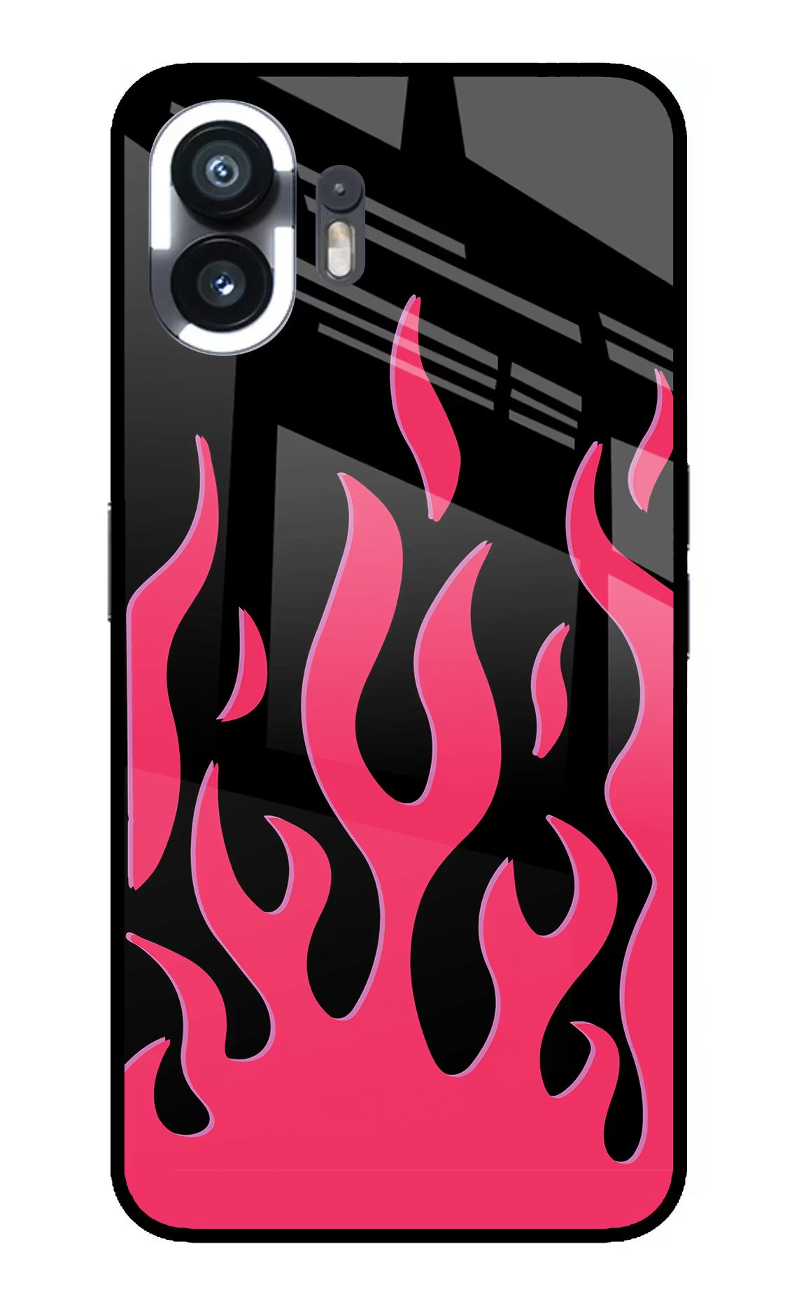 Fire Flames Nothing Phone 2 Back Cover - Fire Flames Nothing Phone 2 Glass Case Back Cover by Casekaro Fire Flames Nothing Phone 2 Glass Case Back Cover by Casekaro