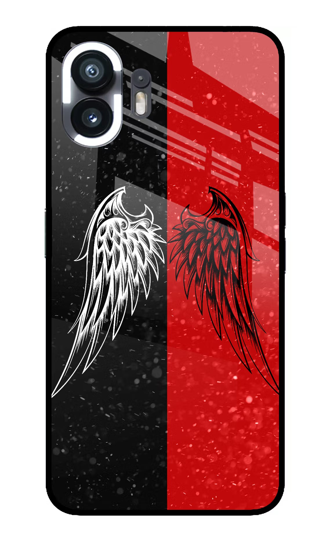 Wings Nothing Phone 2 Back Cover - Wings Nothing Phone 2 Glass Case Back Cover by Casekaro Wings Nothing Phone 2 Glass Case Back Cover by Casekaro