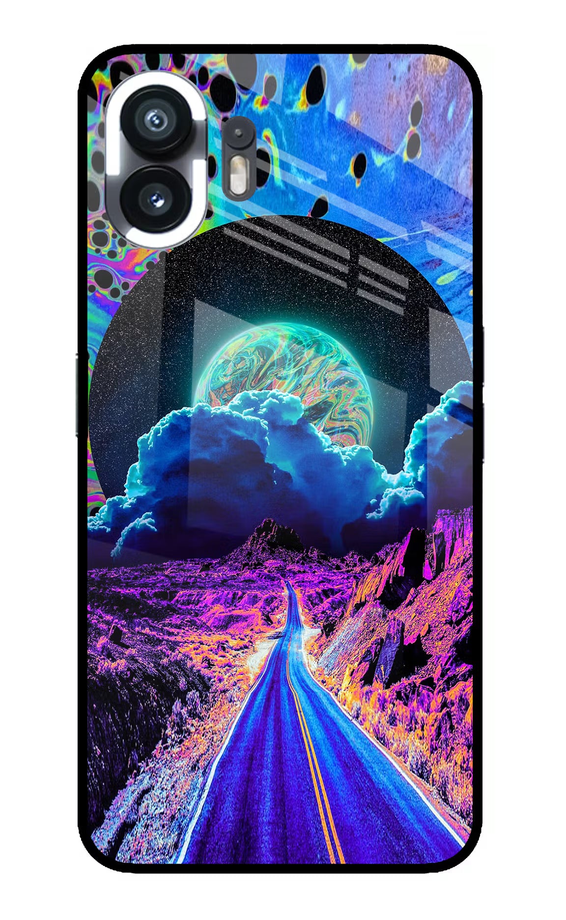 Psychedelic Painting Nothing Phone 2 Back Cover - Psychedelic Painting Nothing Phone 2 Glass Case Back Cover by Casekaro Psychedelic Painting Nothing Phone 2 Glass Case Back Cover by Casekaro