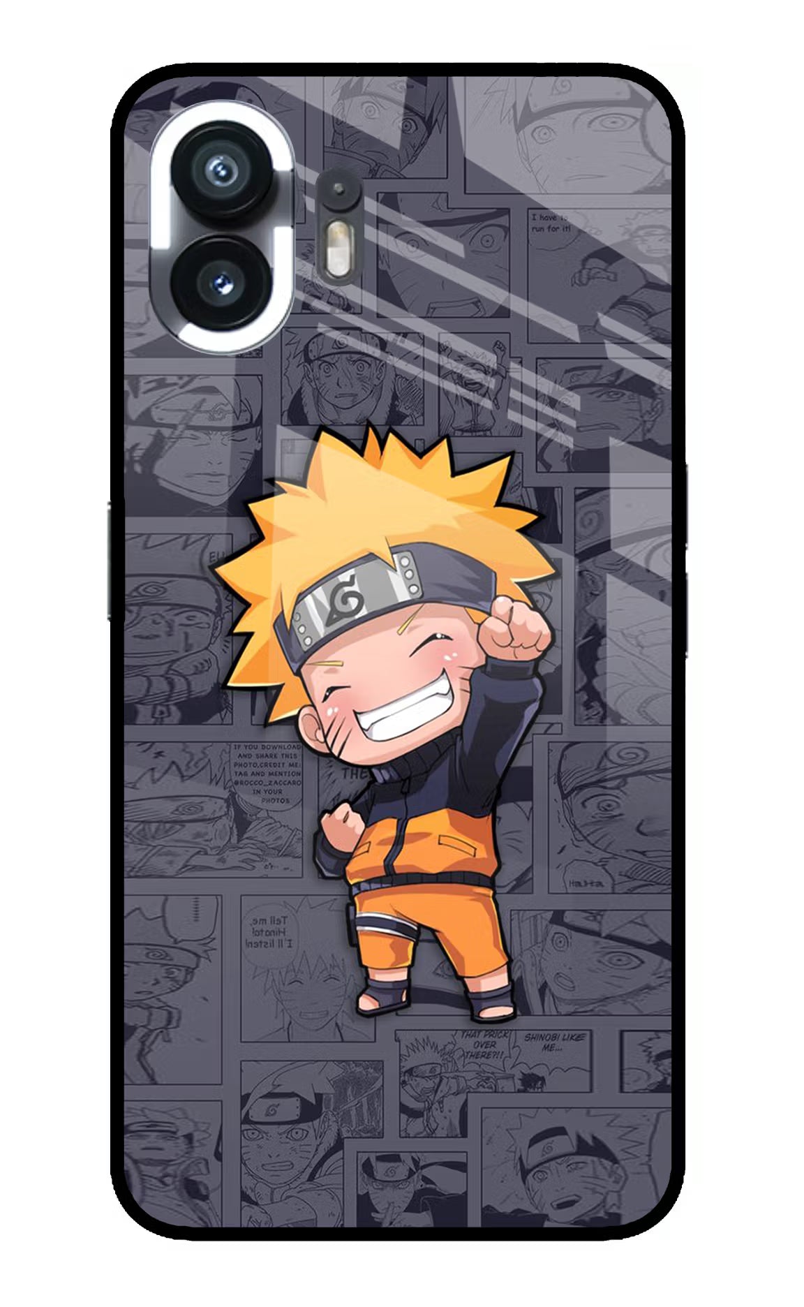 Chota Naruto Nothing Phone 2 Back Cover - Chota Naruto Nothing Phone 2 Glass Case Back Cover by Casekaro Chota Naruto Nothing Phone 2 Glass Case Back Cover by Casekaro