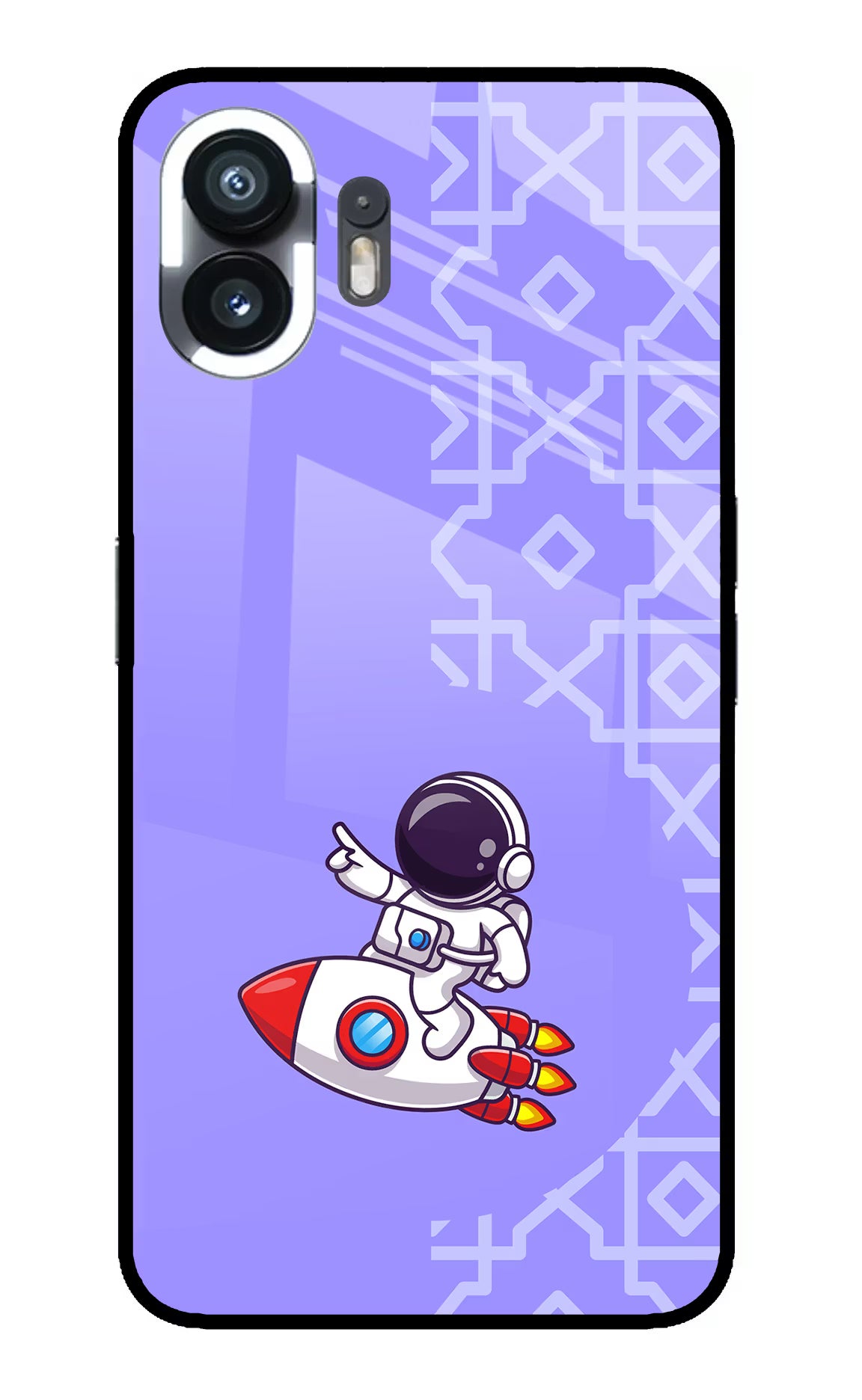 Cute Astronaut Nothing Phone 2 Back Cover - Cute Astronaut Nothing Phone 2 Glass Case Back Cover by Casekaro Cute Astronaut Nothing Phone 2 Glass Case Back Cover by Casekaro