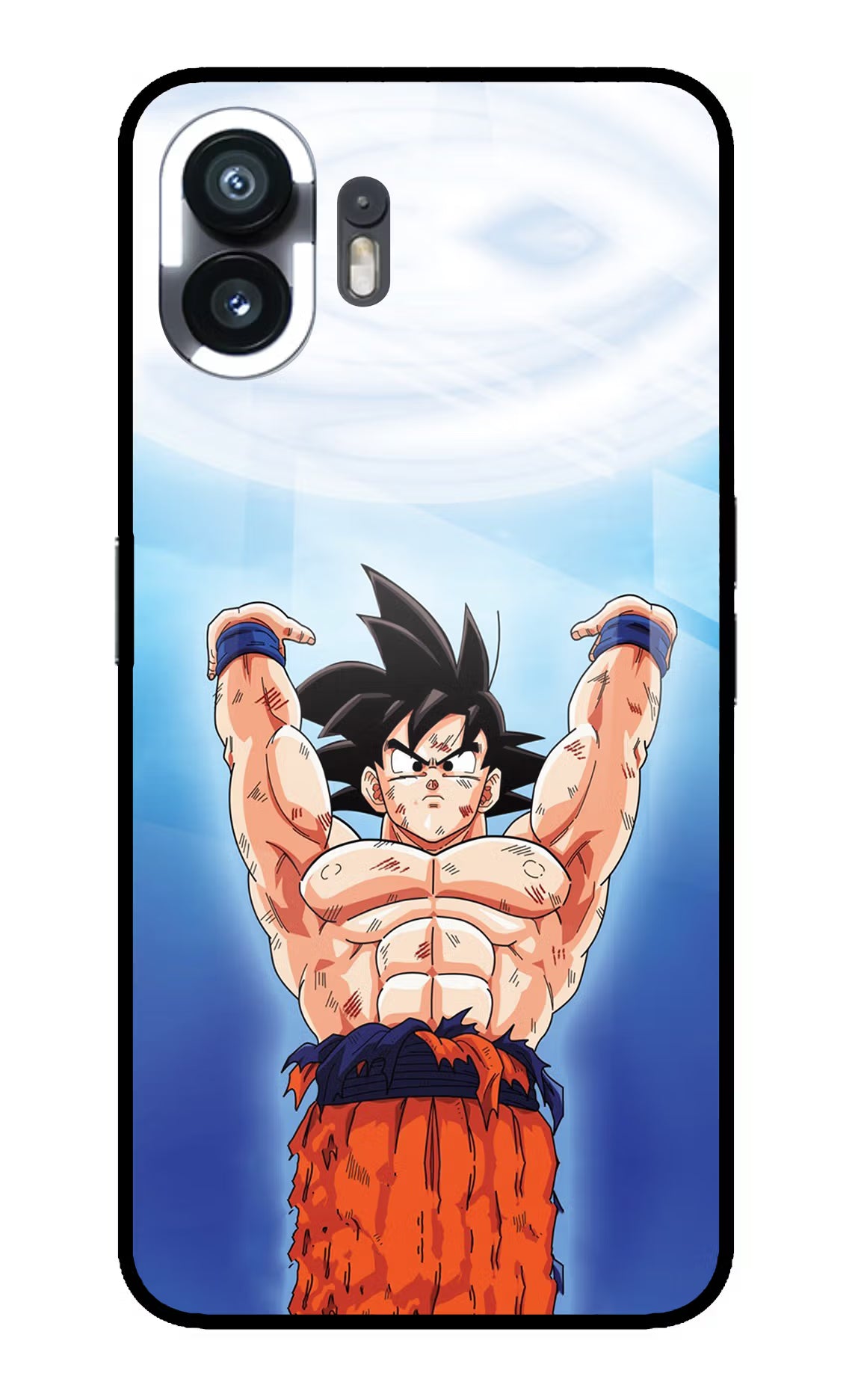 Goku Power Nothing Phone 2 Back Cover - Goku Power Nothing Phone 2 Glass Case Back Cover by Casekaro Goku Power Nothing Phone 2 Glass Case Back Cover by Casekaro