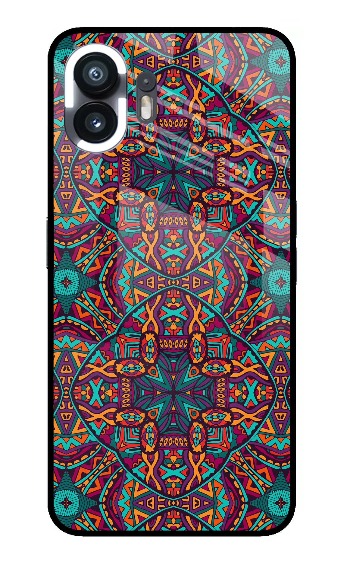 Colour Mandala Nothing Phone 2 Back Cover - Colour Mandala Nothing Phone 2 Glass Case Back Cover by Casekaro Colour Mandala Nothing Phone 2 Glass Case Back Cover by Casekaro