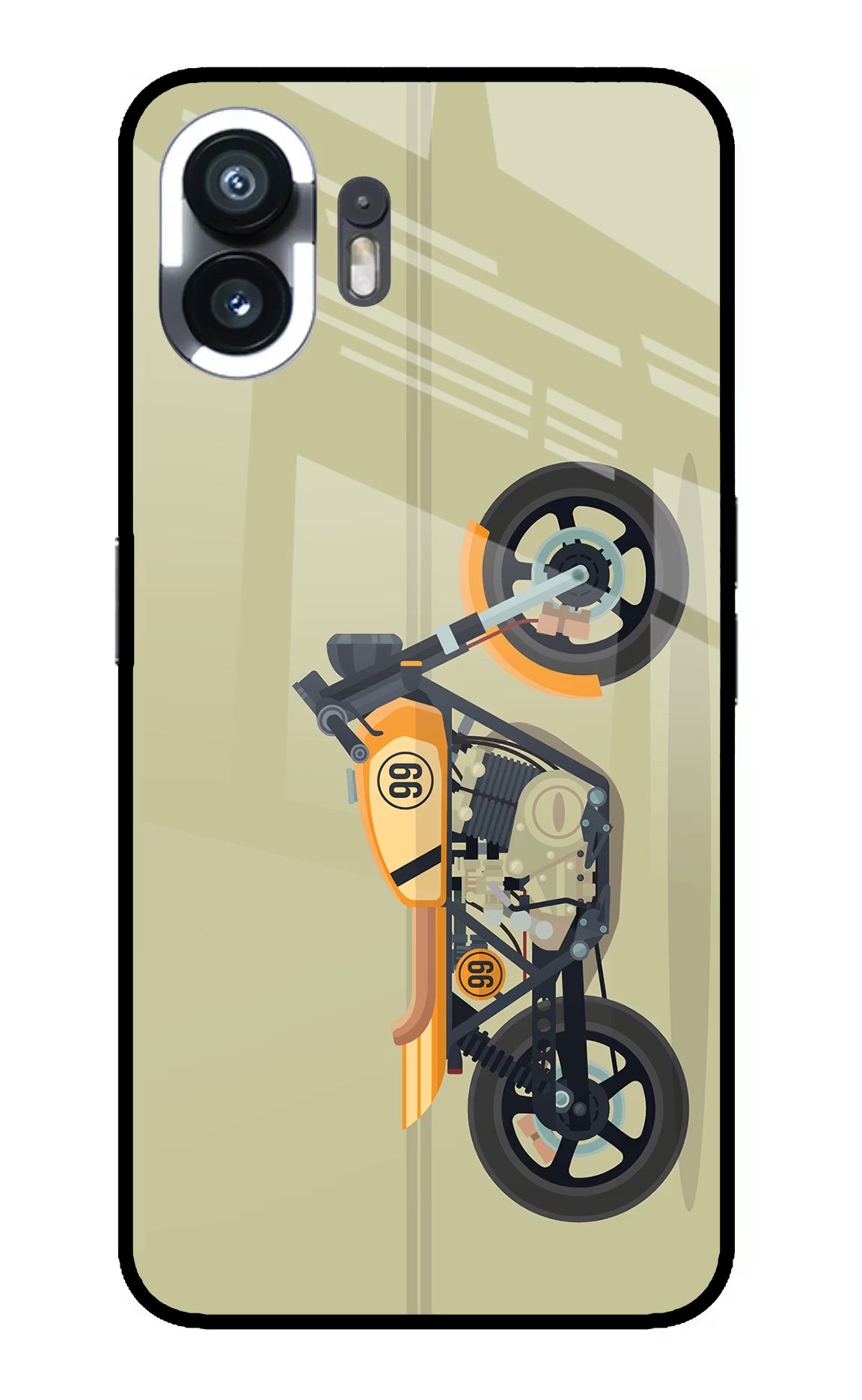 Vertical Speedster Nothing Phone 2 Glass Case - Vertical Speedster Nothing Phone 2 Glass Case Vertical Speedster Nothing Phone 2 Glass Case