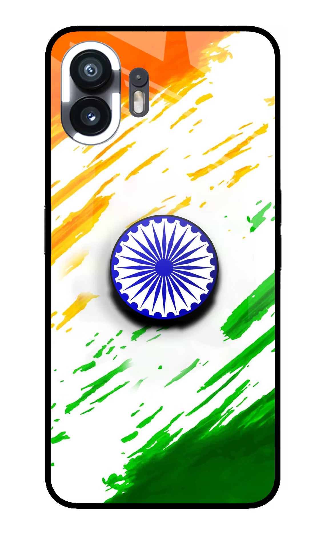 Indian Flag Ashoka Chakra Nothing Phone 2 Pop Case - Indian Flag Ashoka Chakra Nothing Phone 2 Pop Case by Casekaro Indian Flag Ashoka Chakra Nothing Phone 2 Pop Case by Casekaro