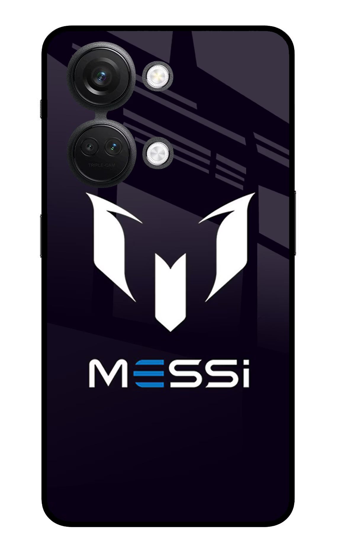 Messi Logo OnePlus Nord 3 5G Back Cover - Messi Logo OnePlus Nord 3 5G Glass Case Back Cover by Casekaro Messi Logo OnePlus Nord 3 5G Glass Case Back Cover by Casekaro
