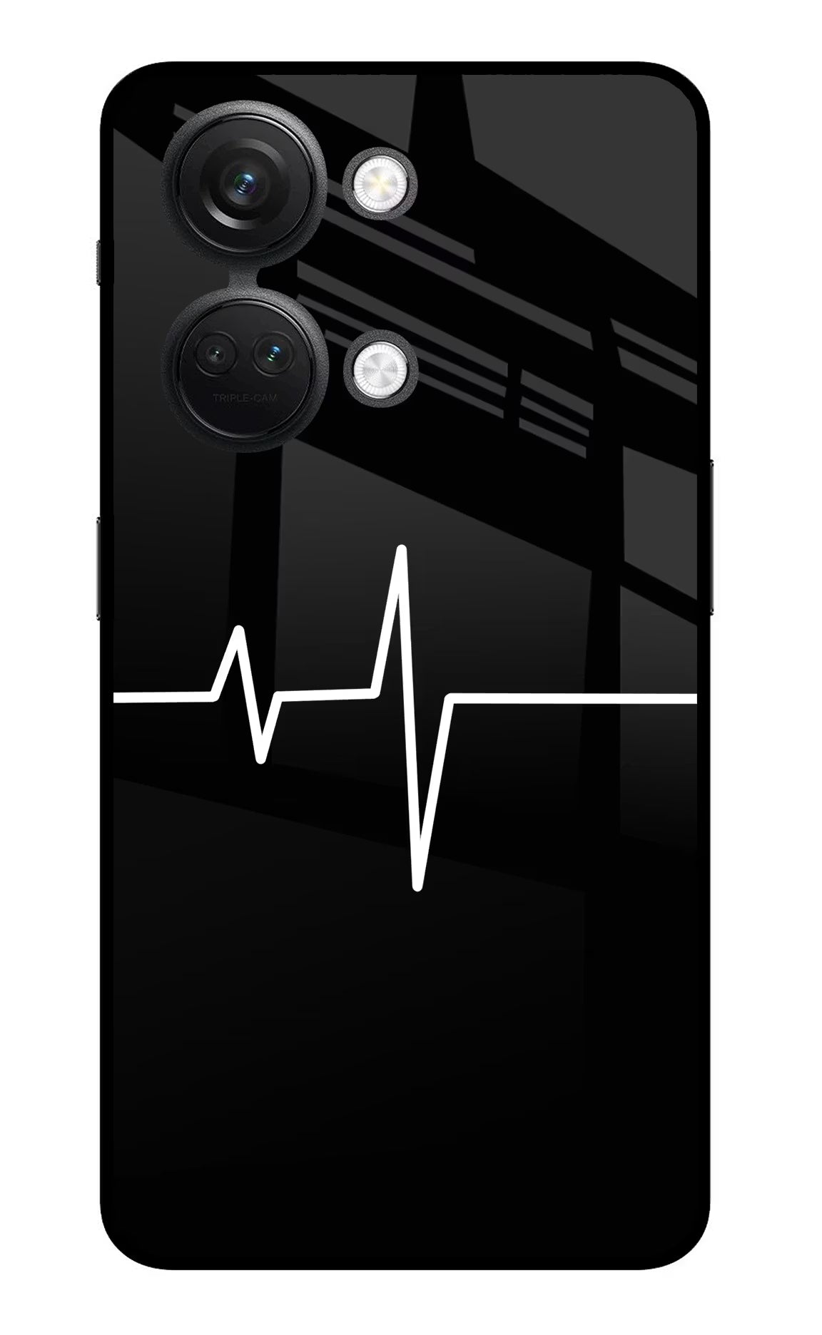 Heart Beats OnePlus Nord 3 5G Back Cover - Heart Beats OnePlus Nord 3 5G Glass Case Back Cover by Casekaro Heart Beats OnePlus Nord 3 5G Glass Case Back Cover by Casekaro