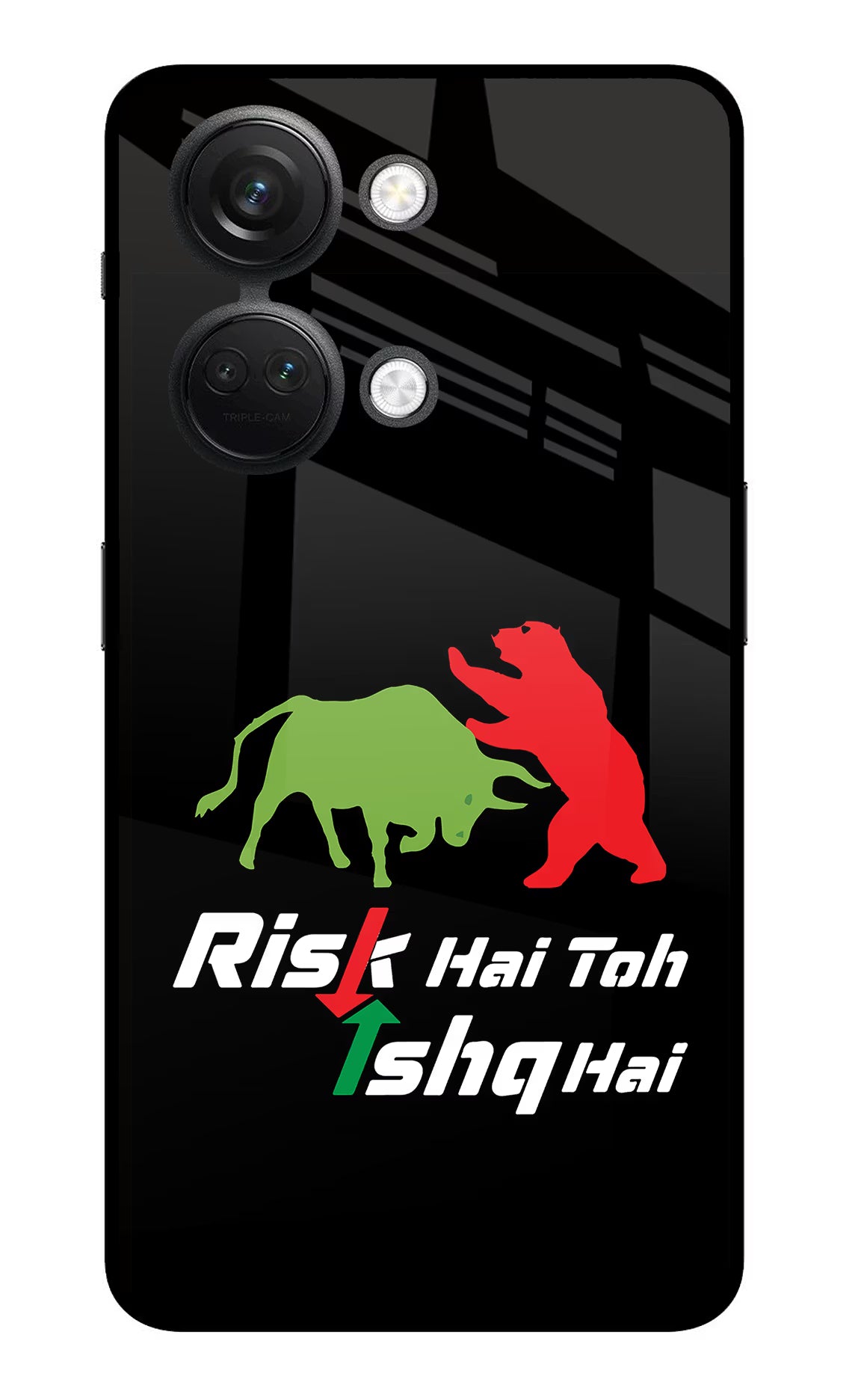 Risk Hai Toh Ishq Hai OnePlus Nord 3 5G Glass Case - Risk Hai Toh Ishq Hai OnePlus Nord 3 5G Glass Case Risk Hai Toh Ishq Hai OnePlus Nord 3 5G Glass Case