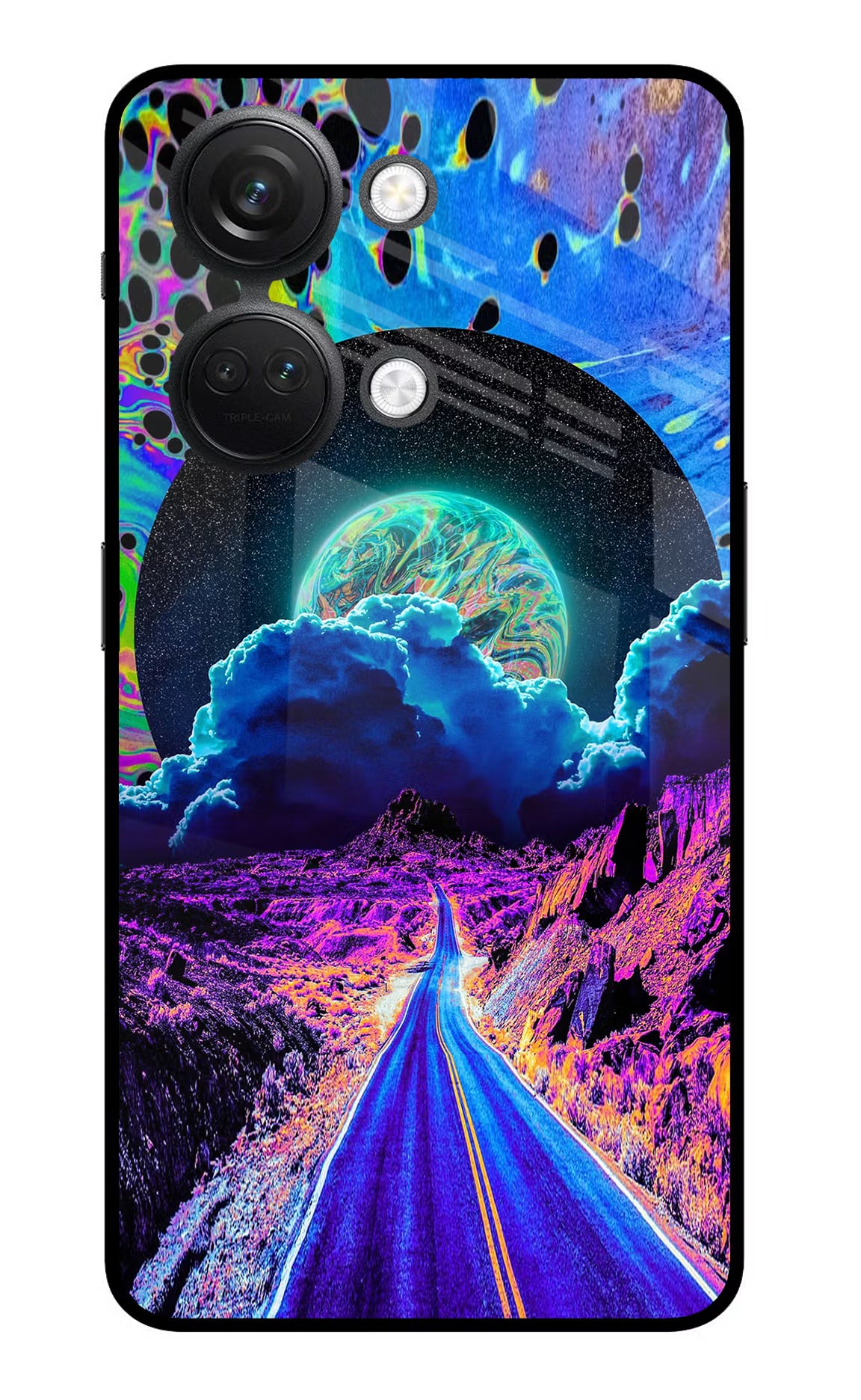 Psychedelic Painting OnePlus Nord 3 5G Glass Case - Psychedelic Painting OnePlus Nord 3 5G Glass Case Psychedelic Painting OnePlus Nord 3 5G Glass Case
