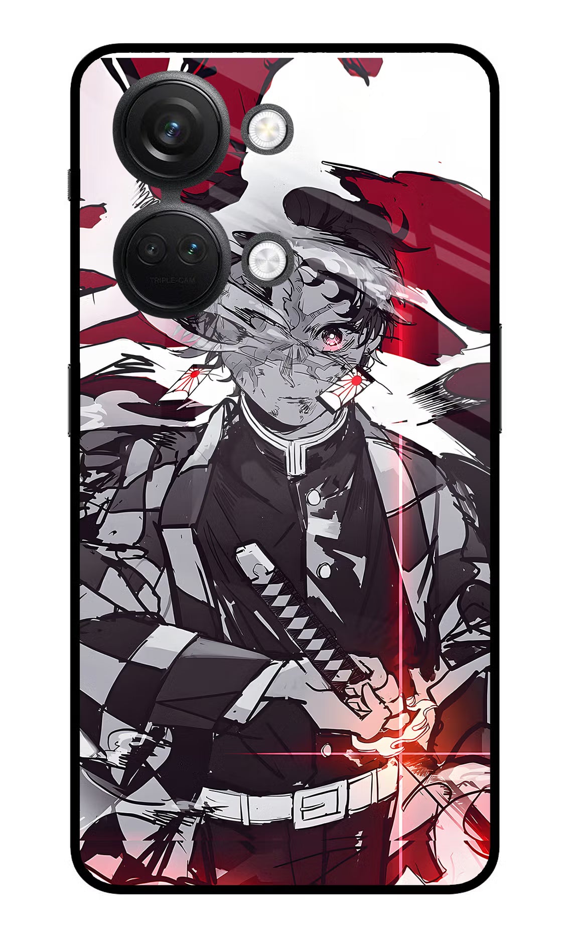 Demon Slayer OnePlus Nord 3 5G Back Cover - Demon Slayer OnePlus Nord 3 5G Glass Case Back Cover by Casekaro Demon Slayer OnePlus Nord 3 5G Glass Case Back Cover by Casekaro