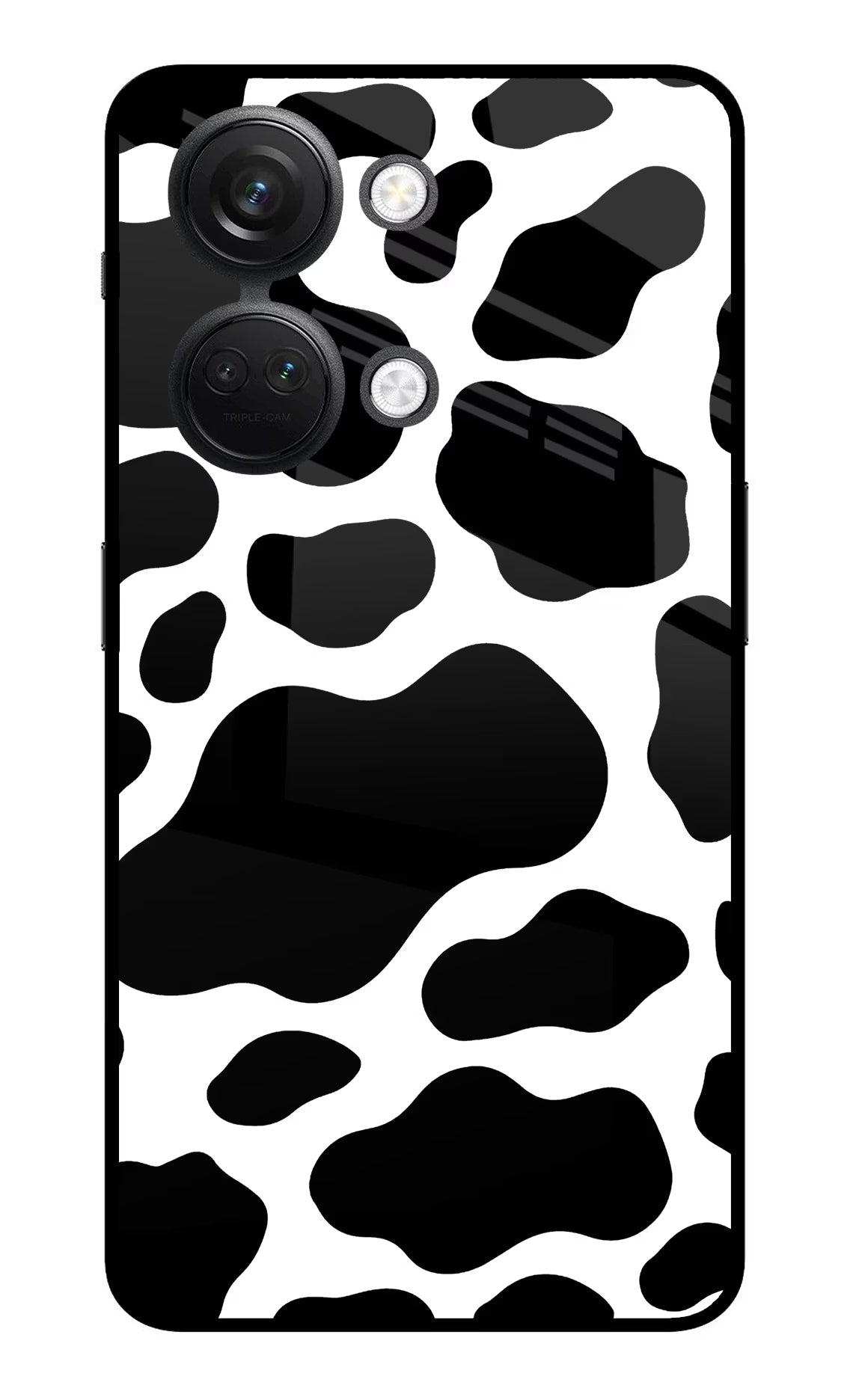 Cow Spots OnePlus Nord 3 5G Back Cover - Cow Spots OnePlus Nord 3 5G Glass Case Back Cover by Casekaro Cow Spots OnePlus Nord 3 5G Glass Case Back Cover by Casekaro
